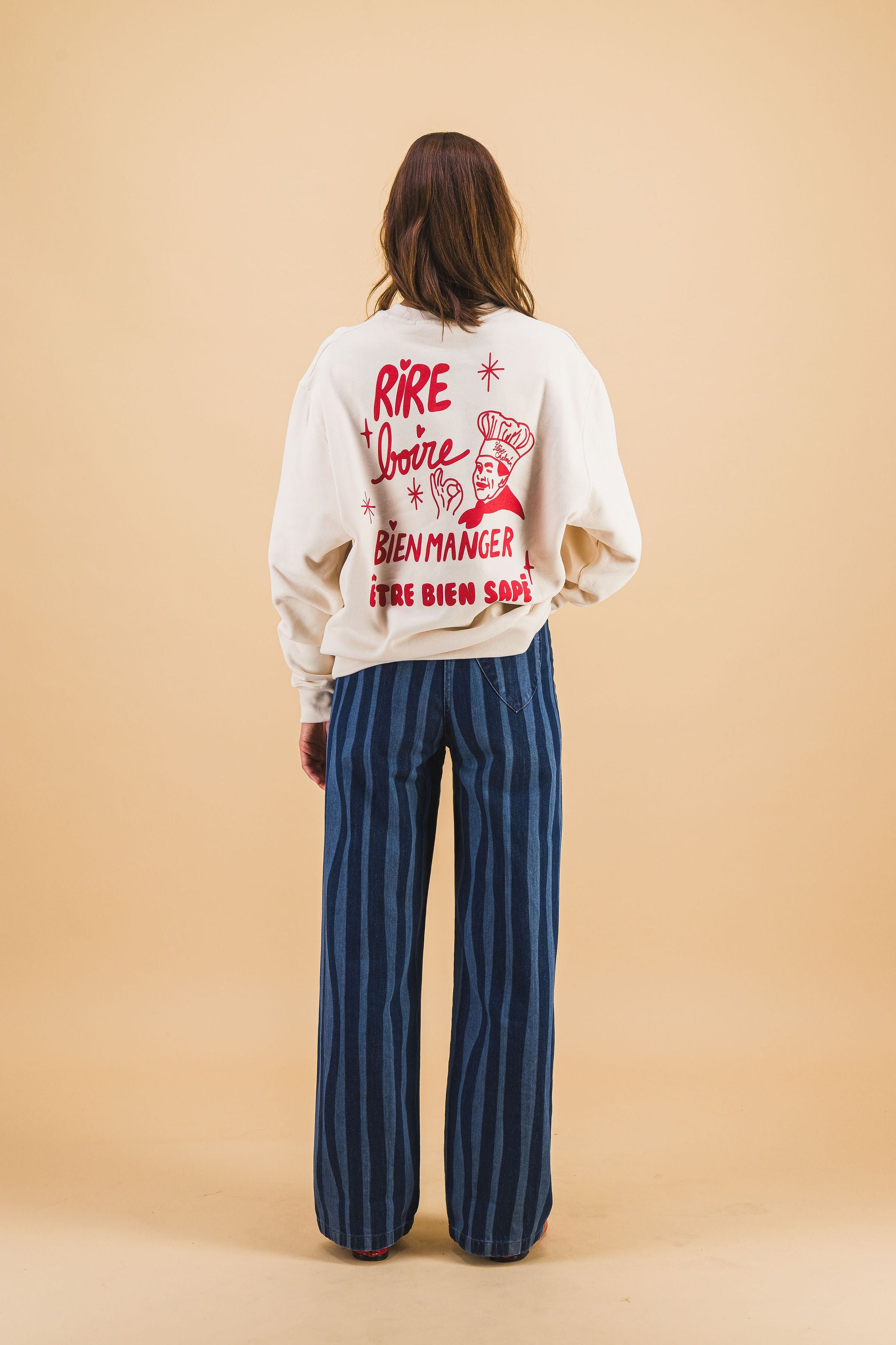 ROBIN NAVY LINES DENIM JEANS