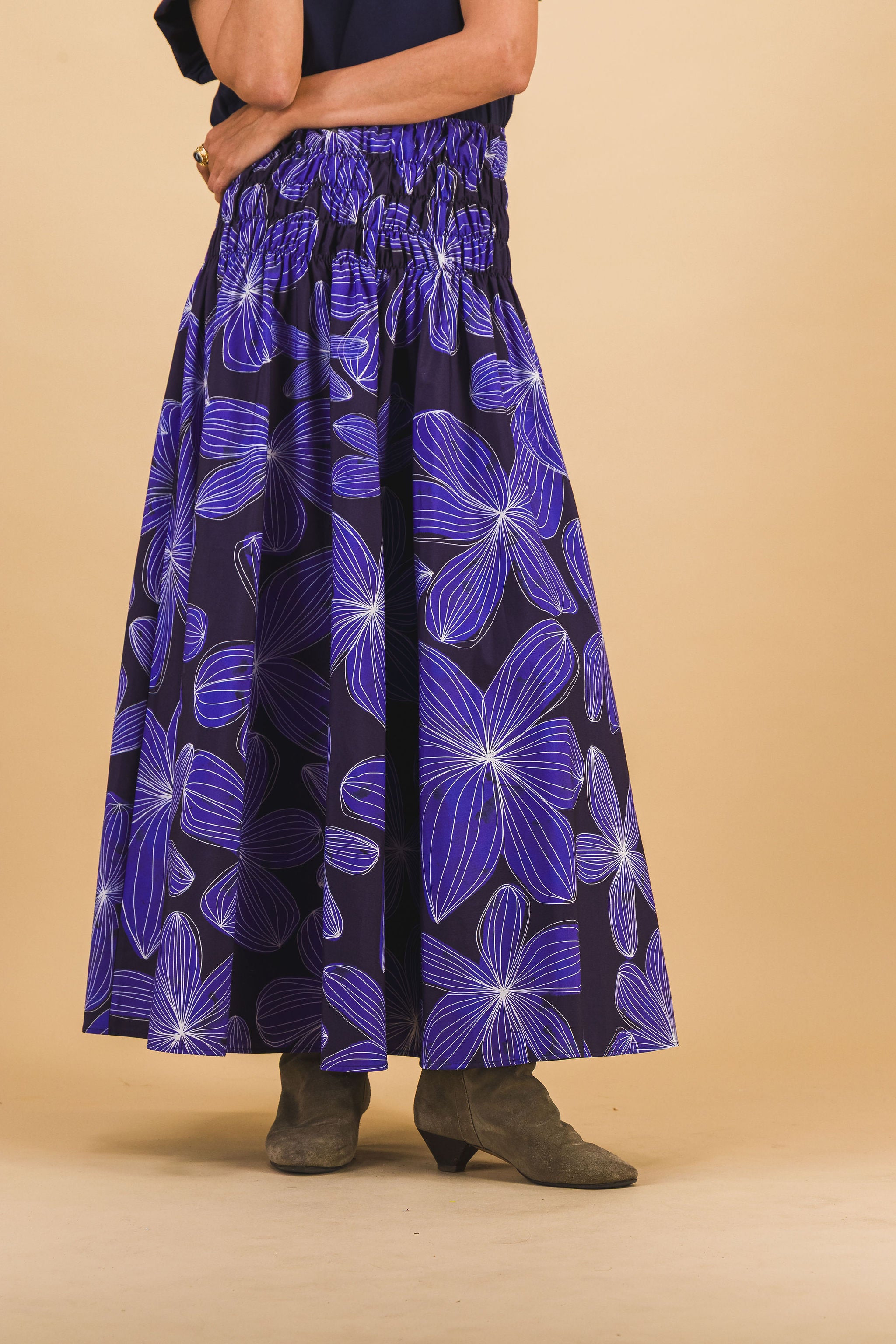 Mila Blue Flower Skirt