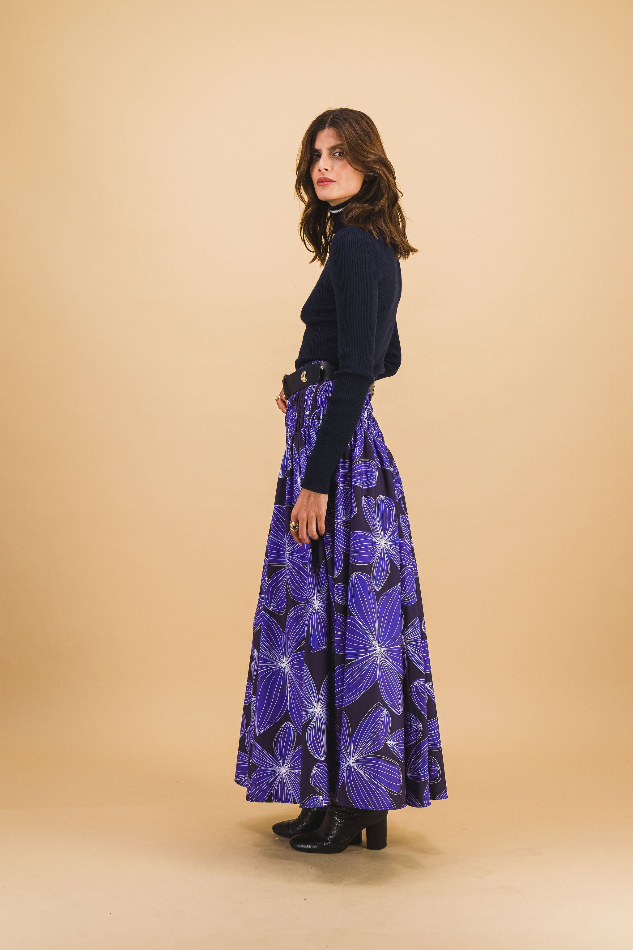 Mila Blue Flower Skirt