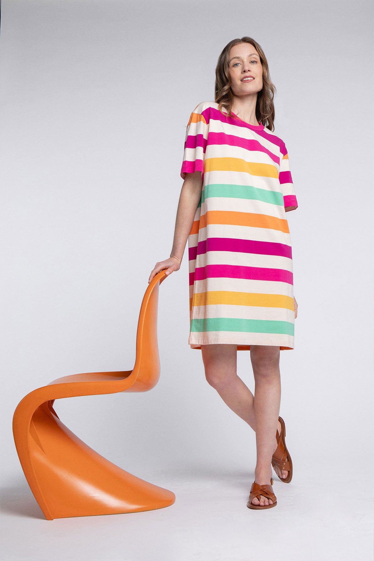 Amalia Stripes Dress Ettore Polychrome