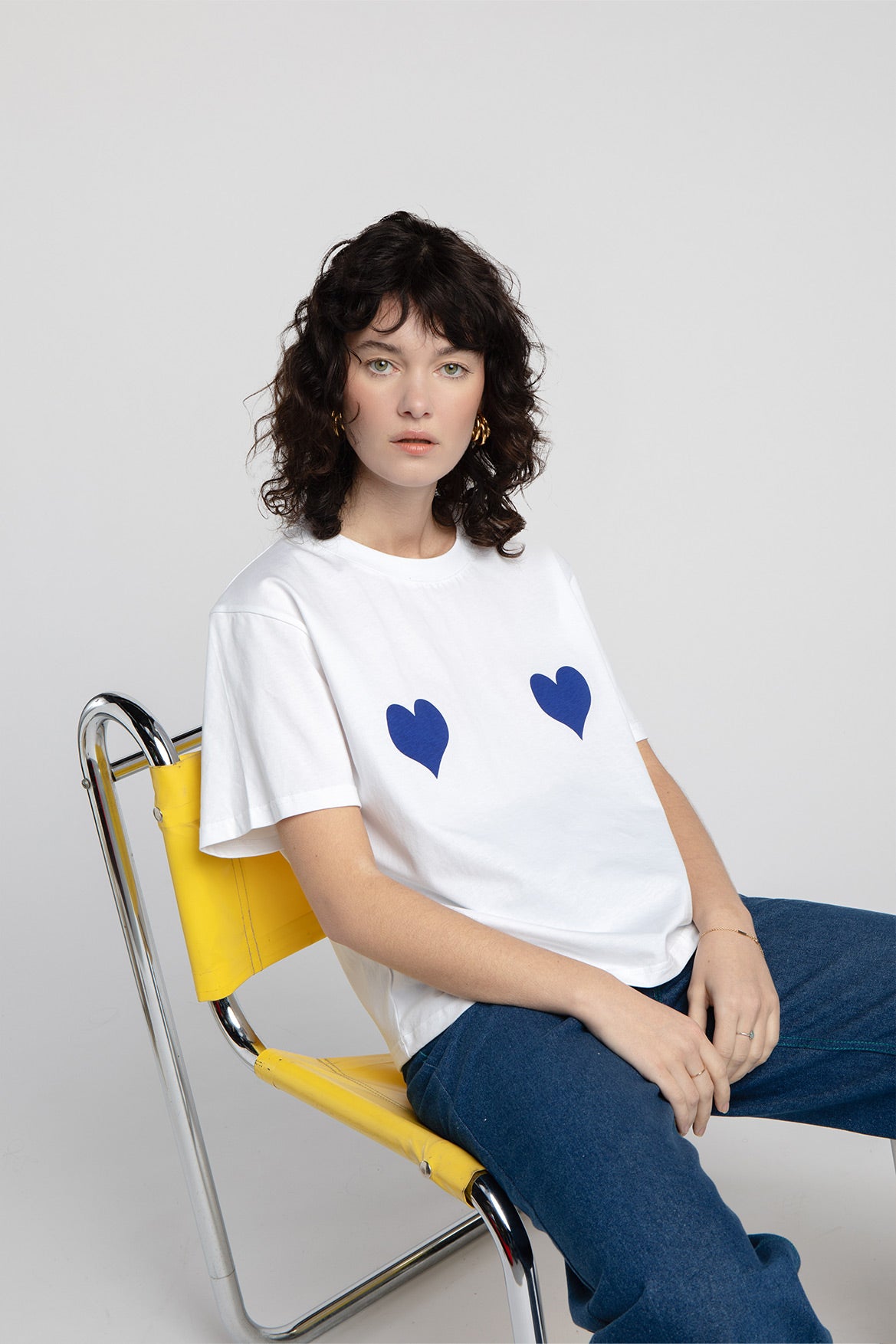 Amira blue hearts t-shirt