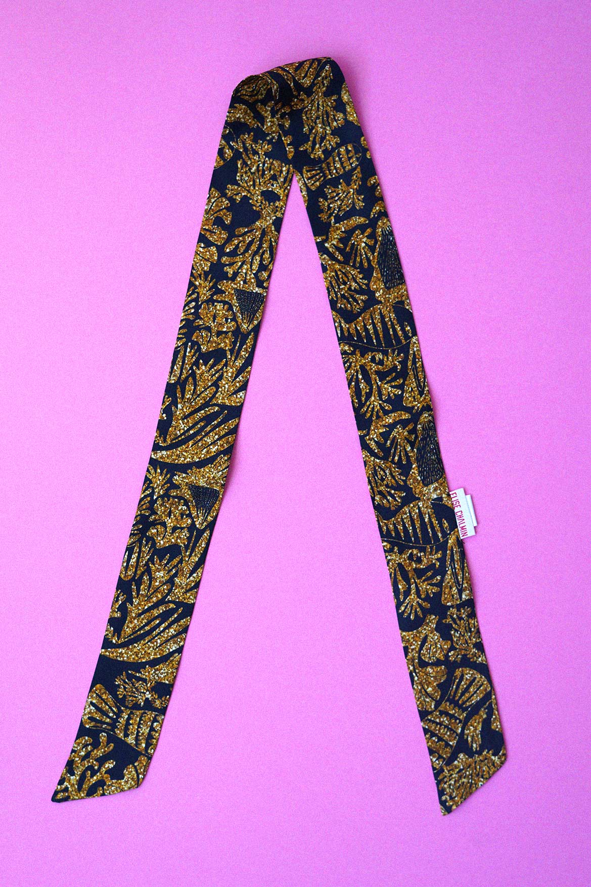 Silk headband I Sea Blue