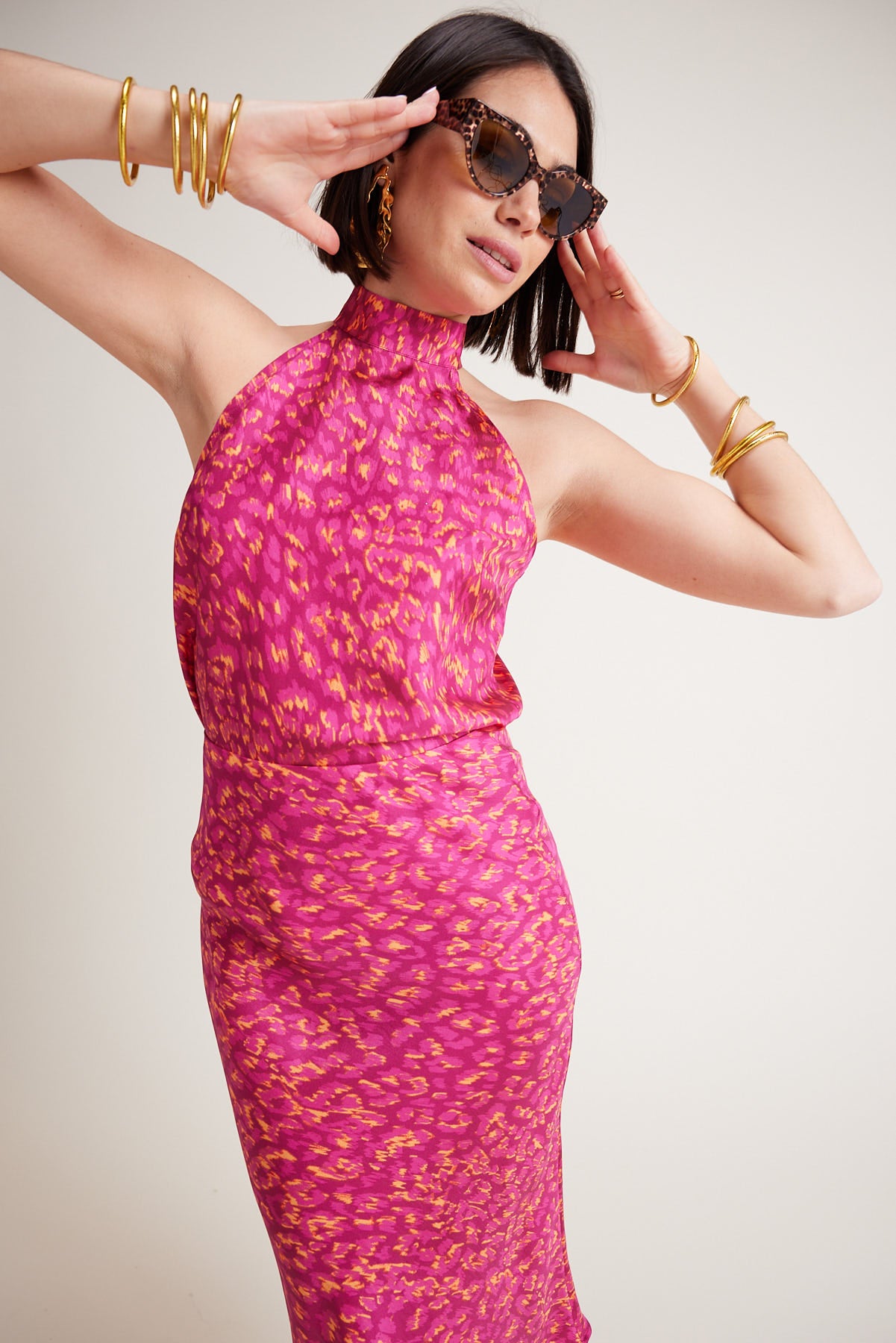 Top Charlotte Leopardo Pink