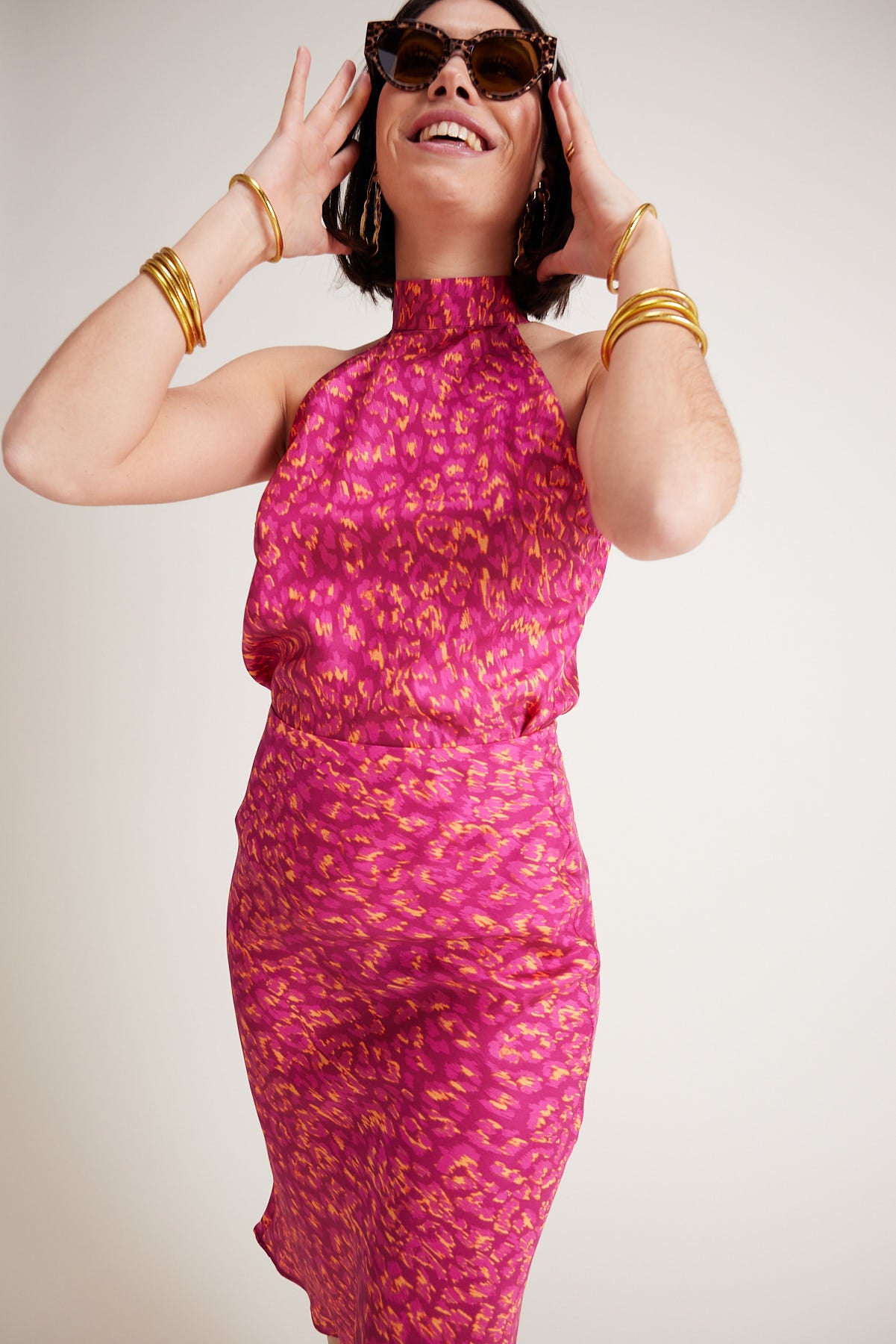 Top Charlotte Leopardo Pink