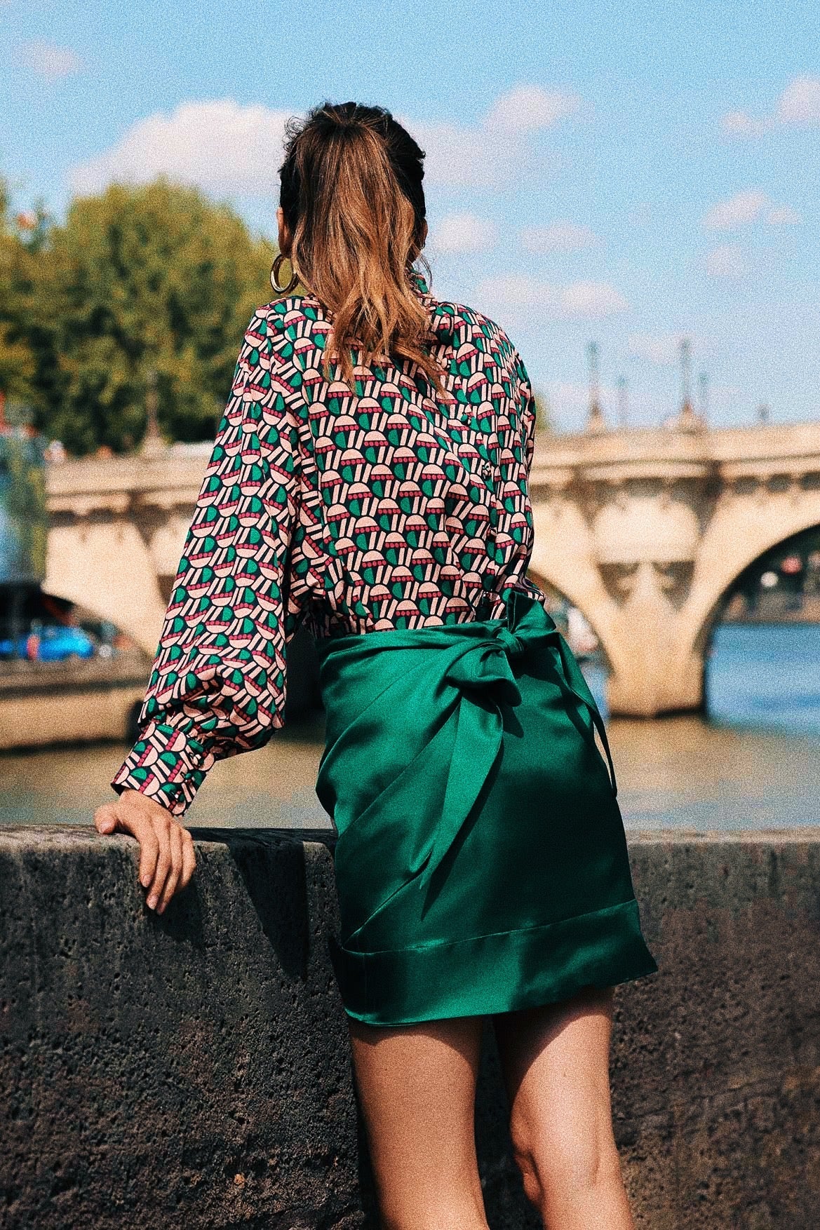 Margaux green skirt
