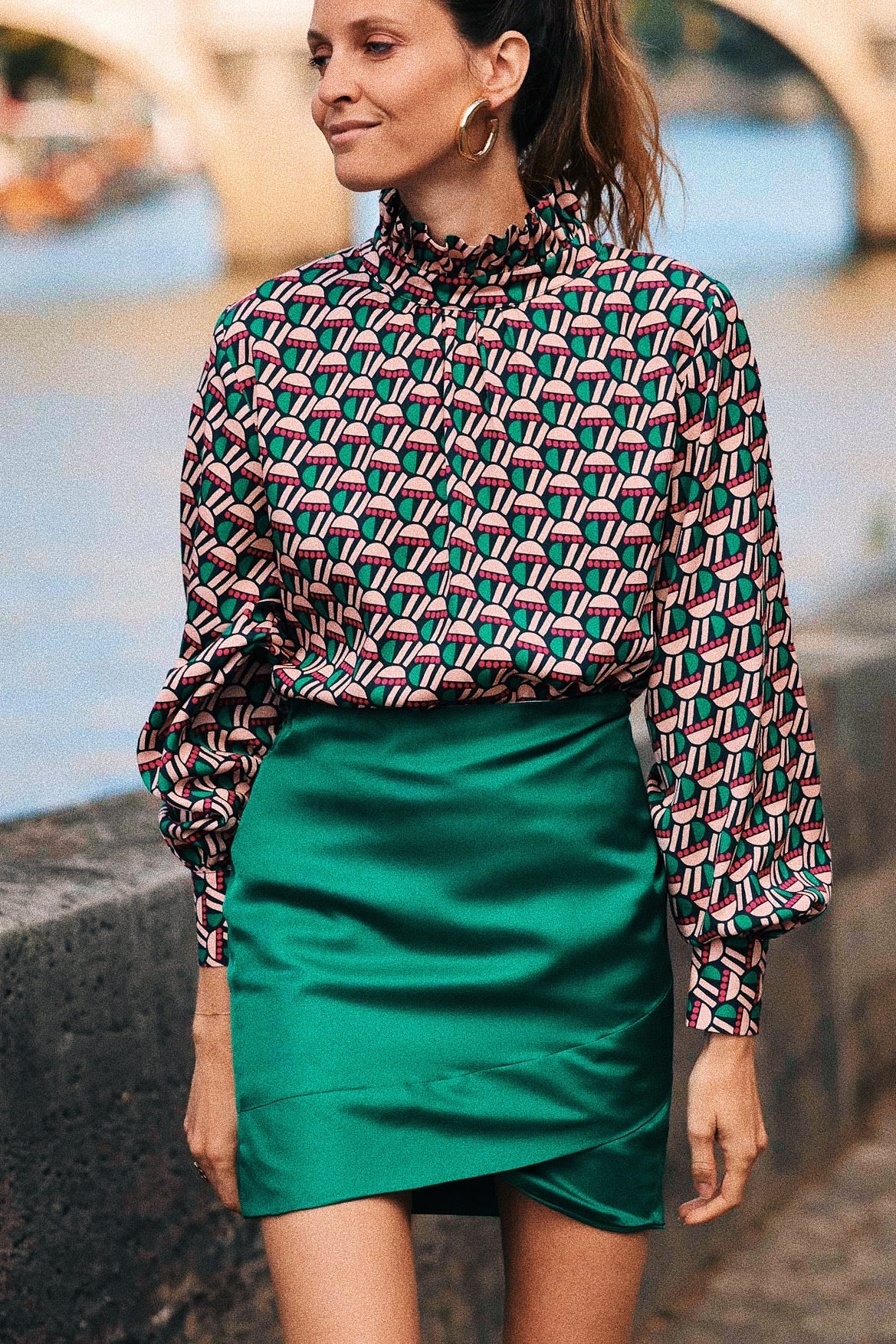 Margaux green skirt