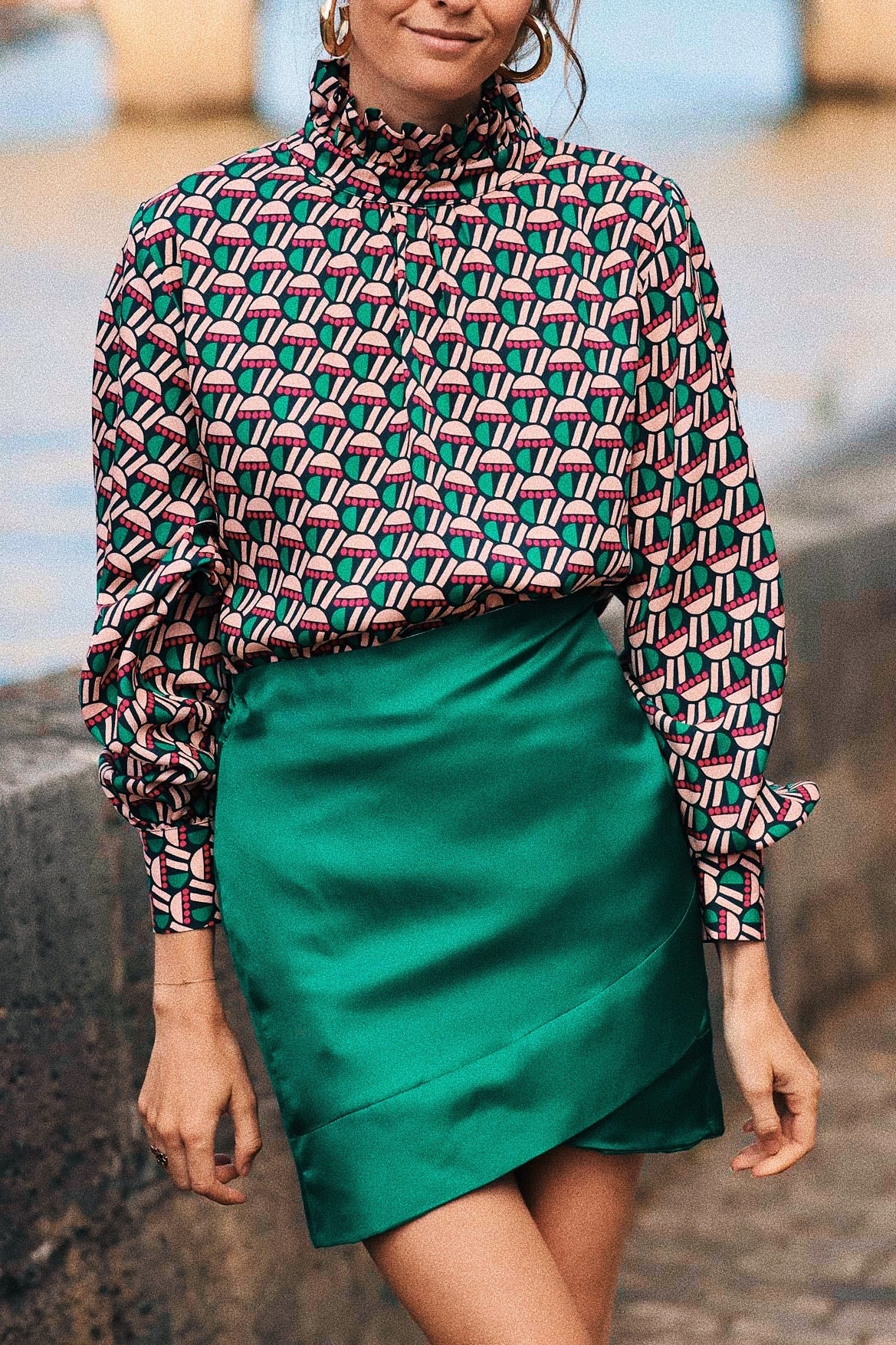 Margaux green skirt
