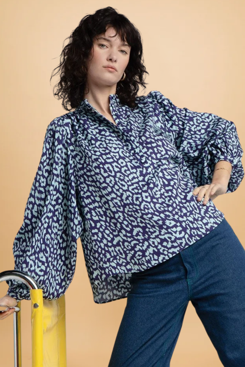 Paolina Blue Graou Blouse