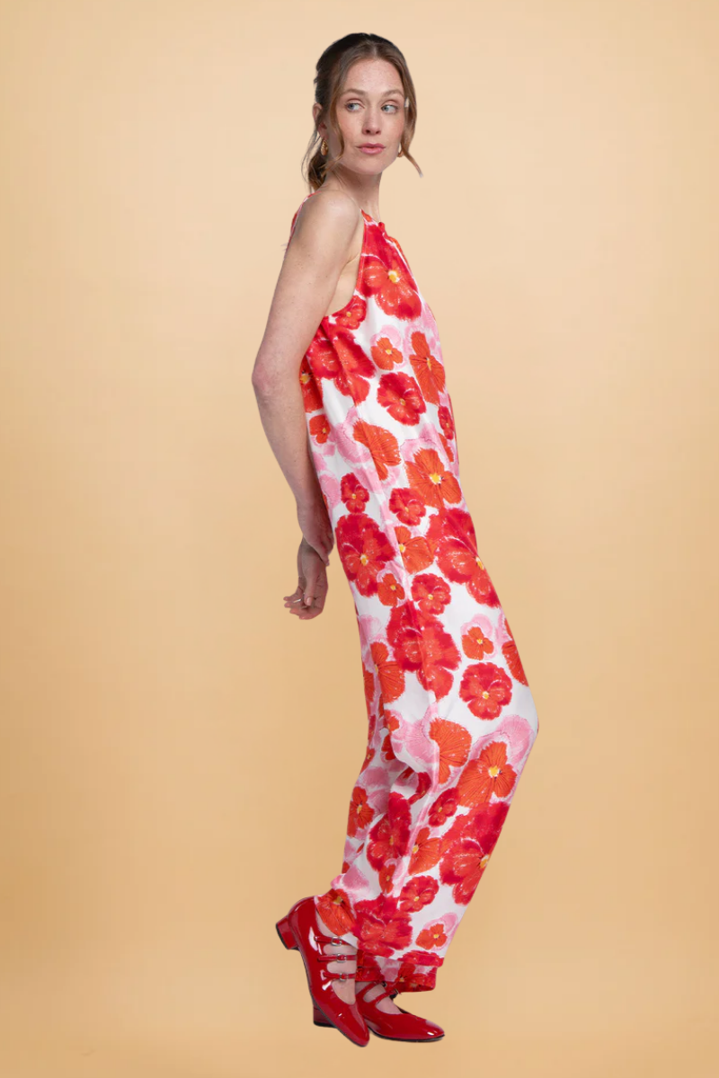 Noémie Red Blossom Jumpsuit