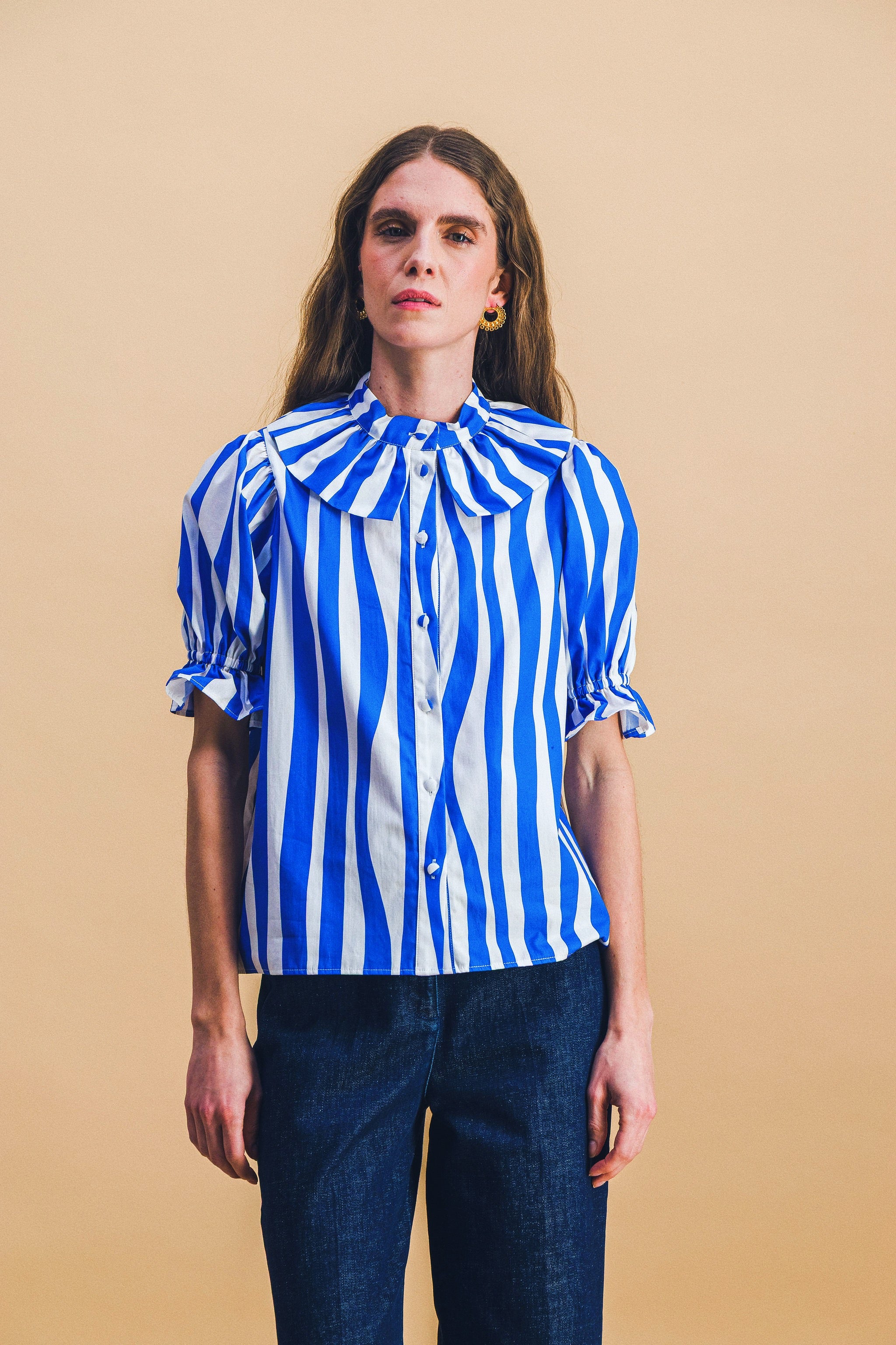 Chemisier COLINE blue lines
