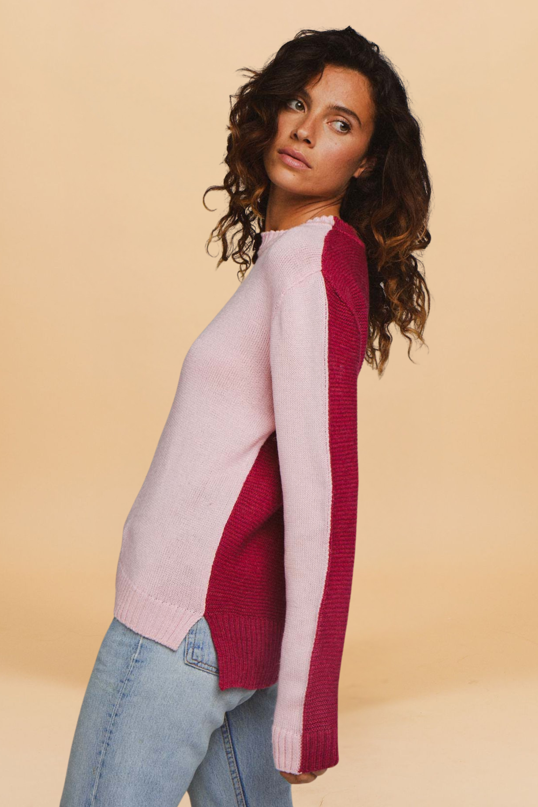 Raspberry Jean-Pierre sweater