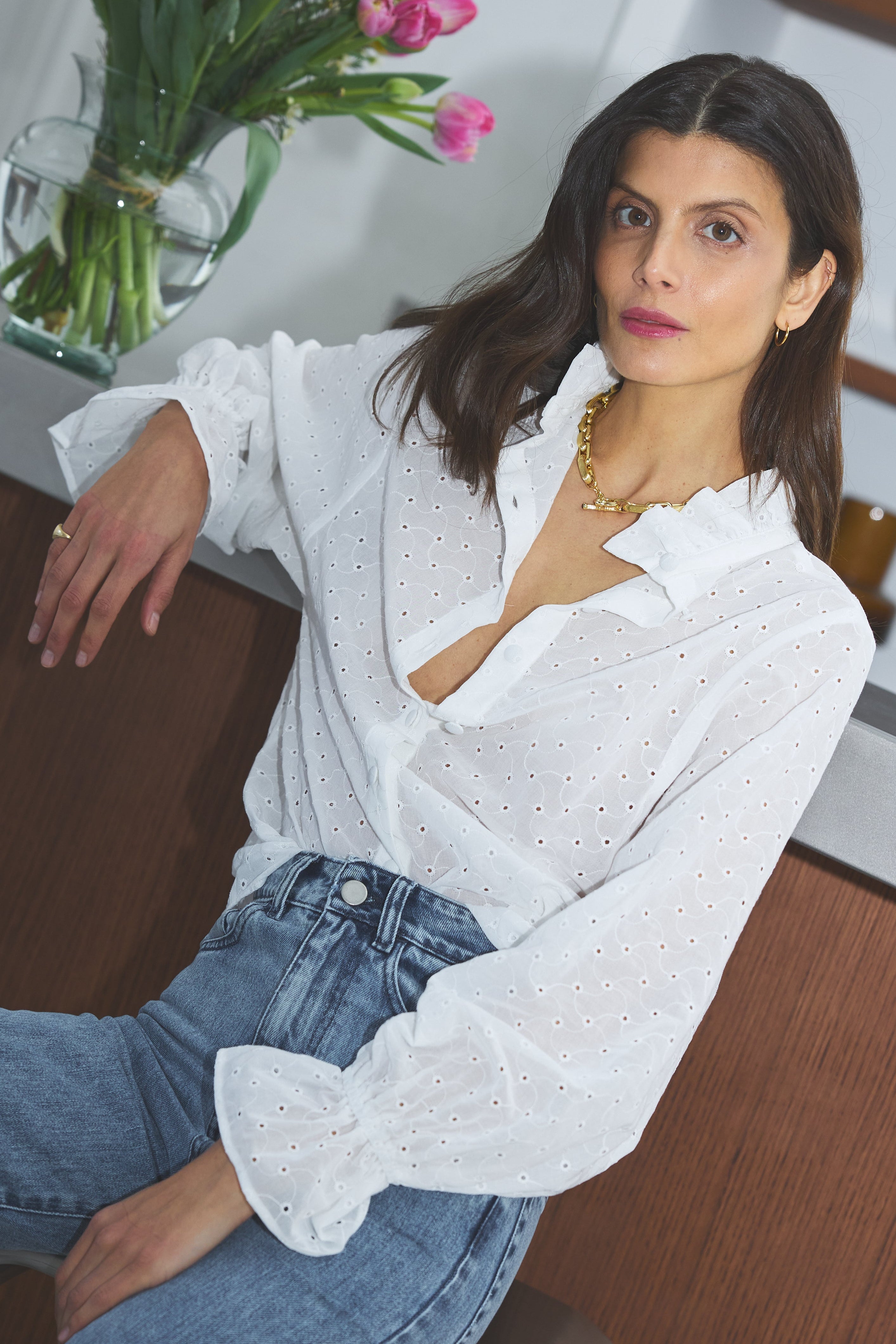 BLOUSE JOSEPHA COTON BRODÉ X DONATELLE GODART