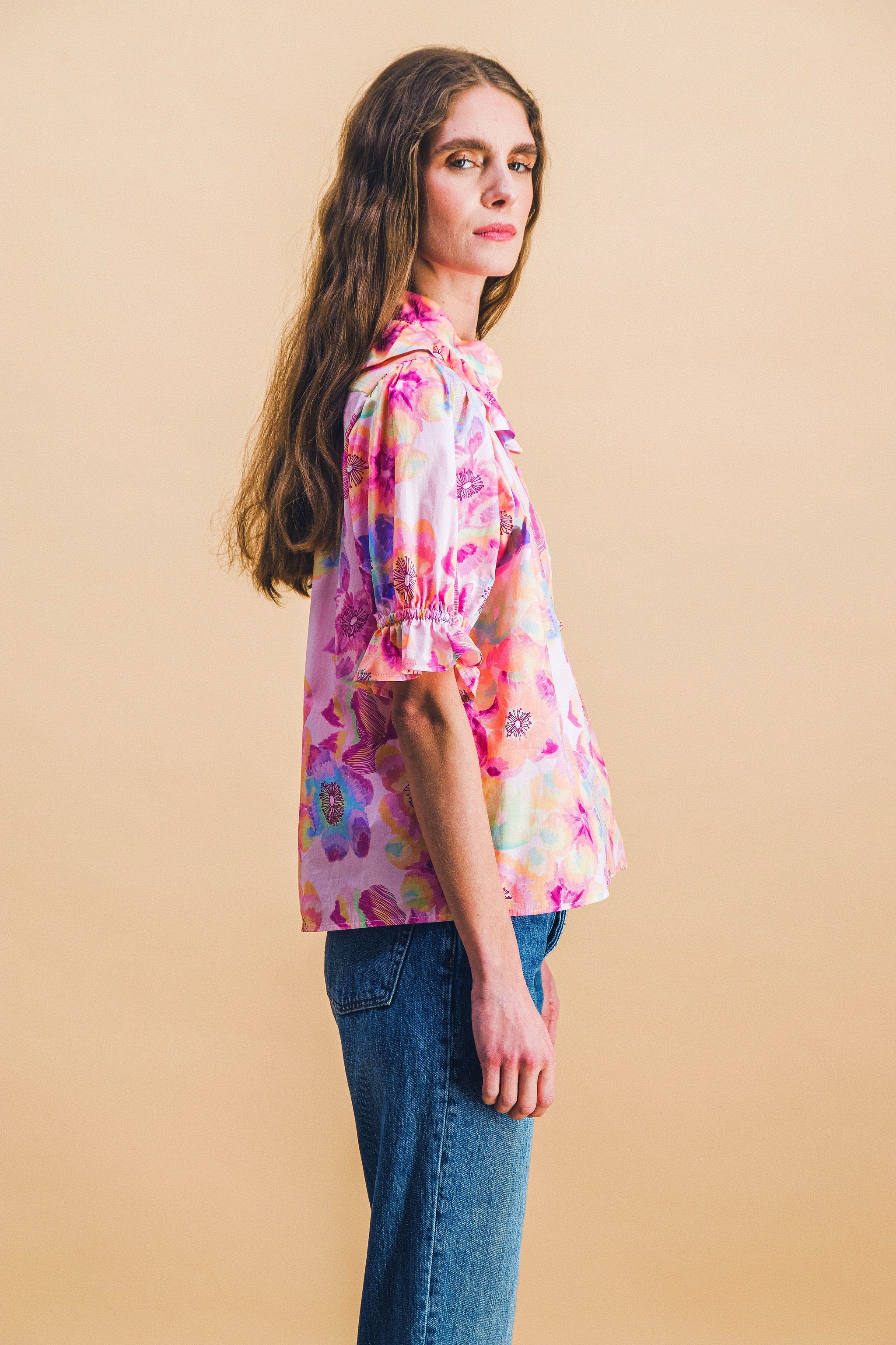 Chemise COLINE pink blossom