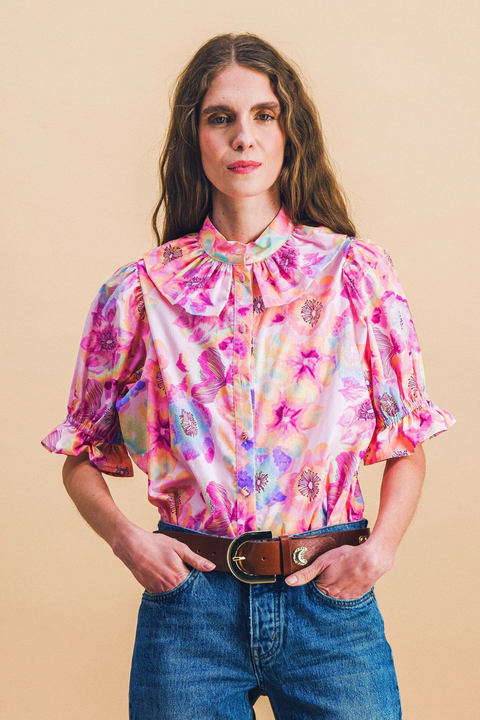 Chemise COLINE pink blossom