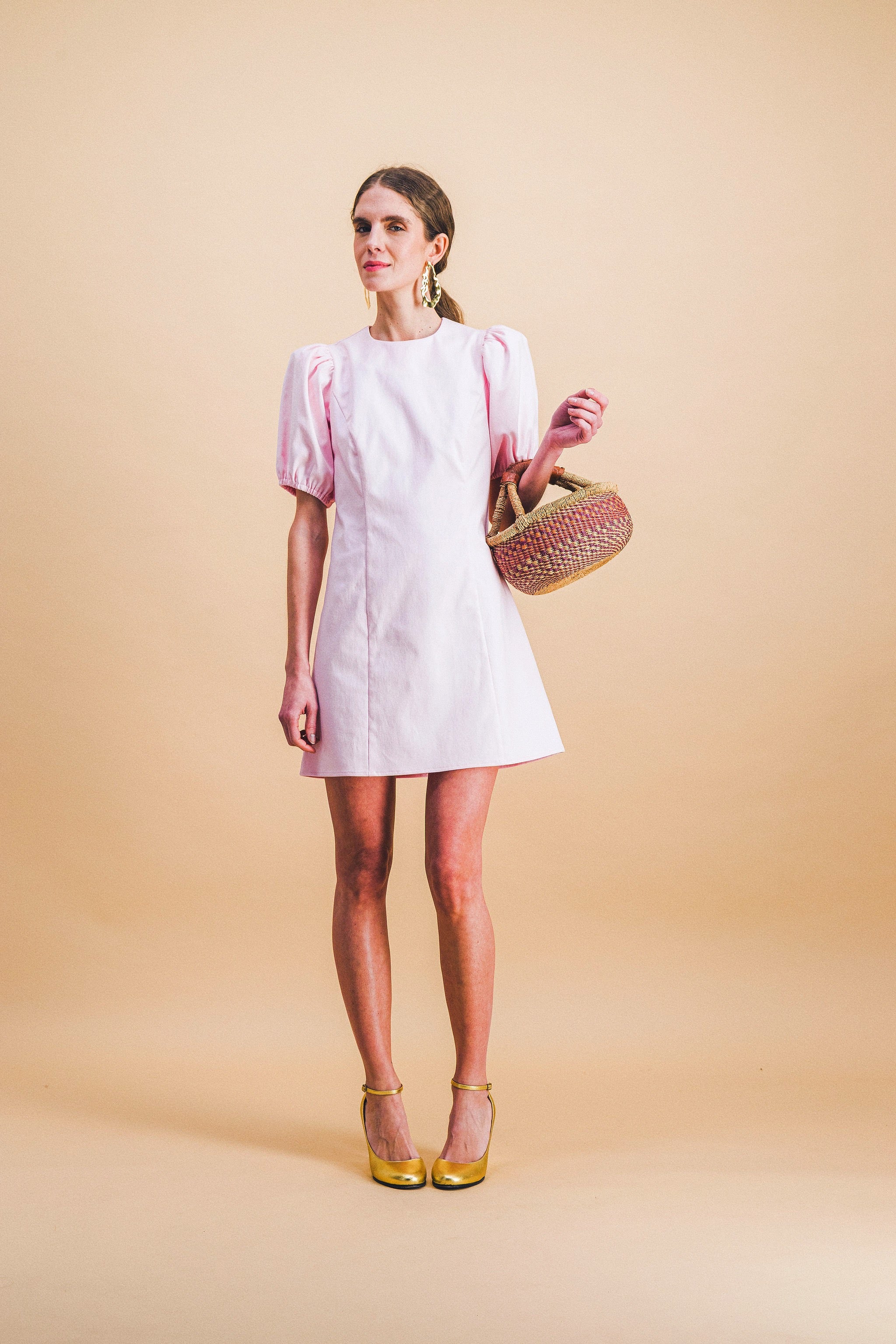 Robe capucine rose pâle