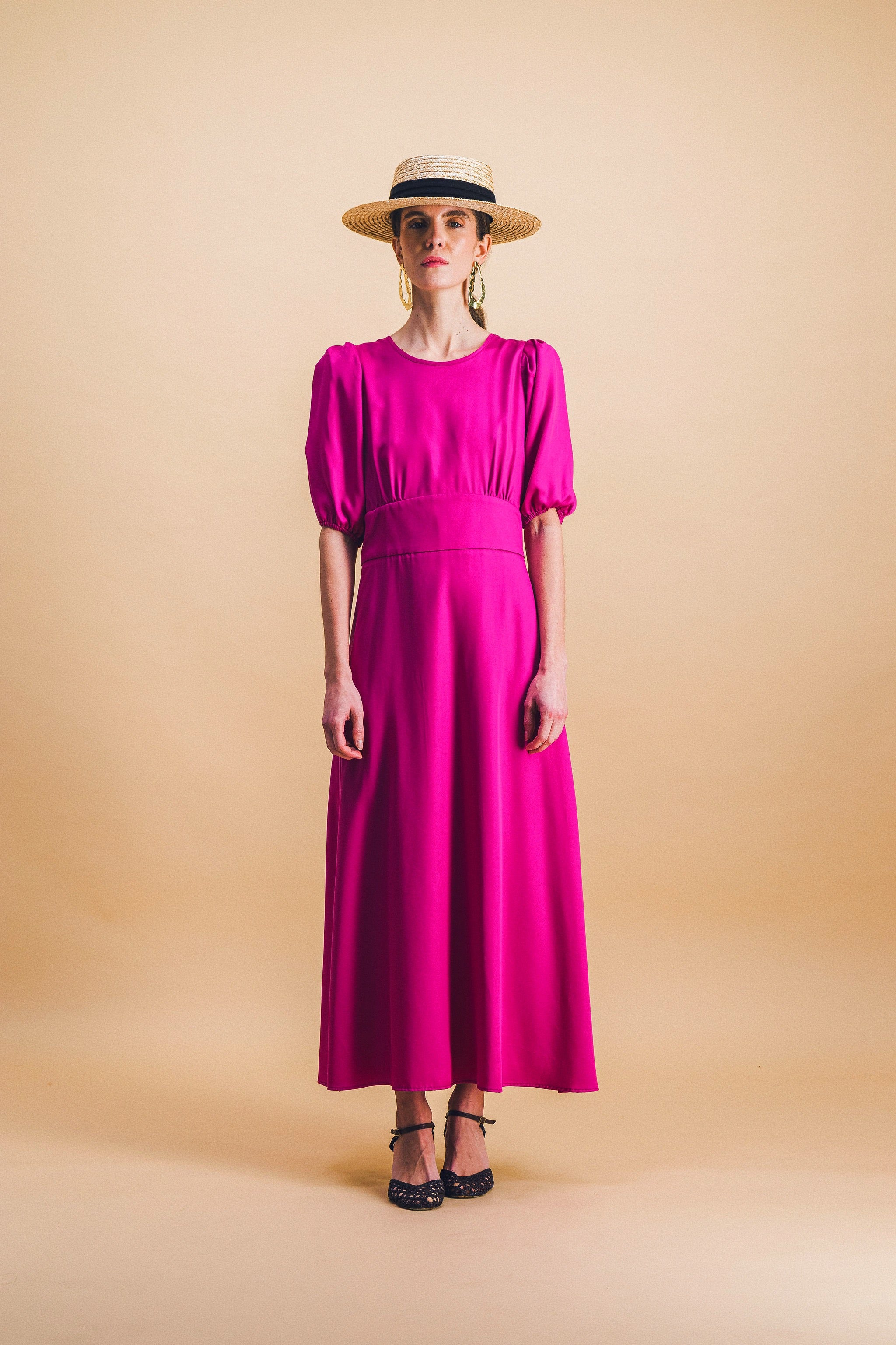 Robe Madeleine cyclamen