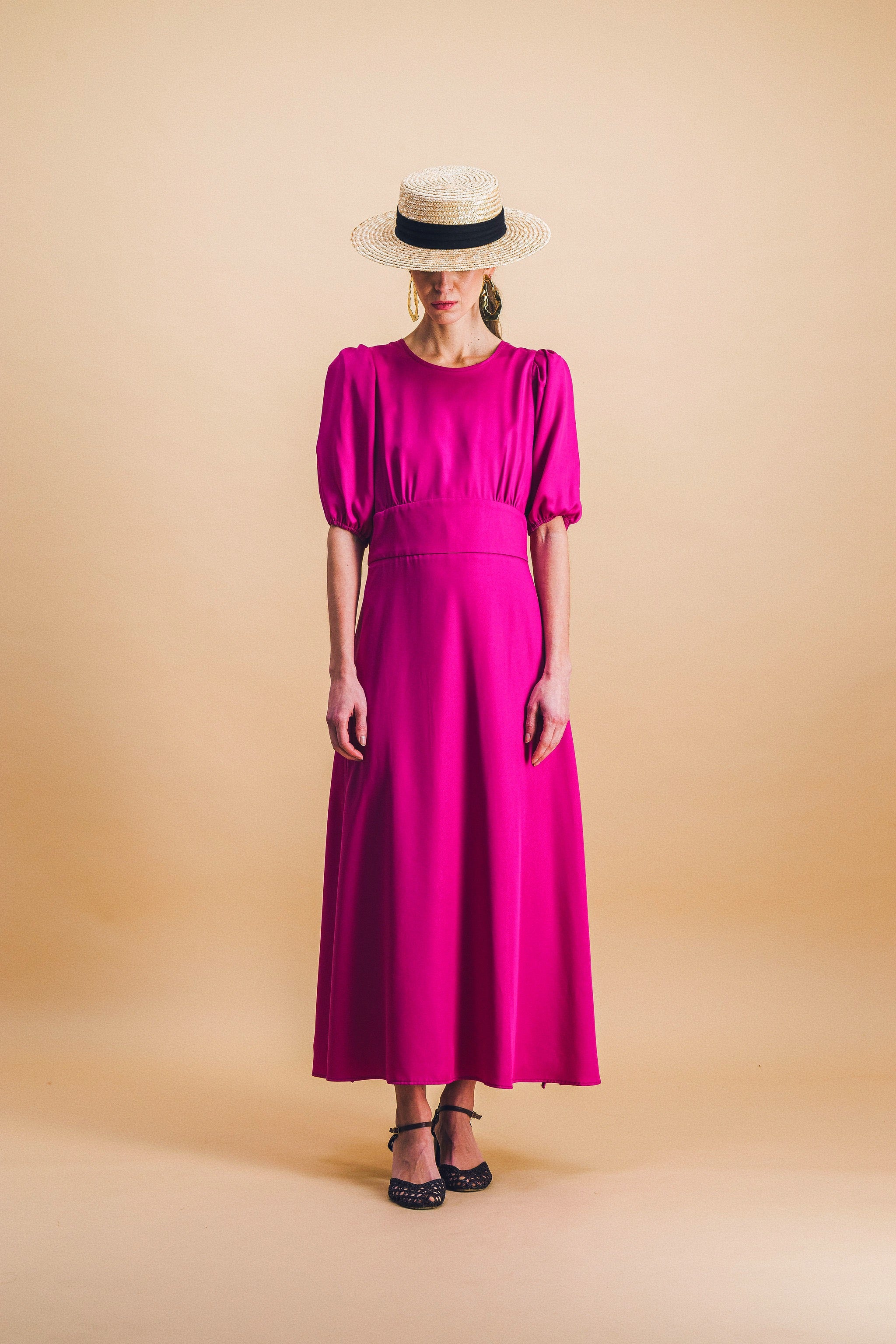 Robe Madeleine cyclamen