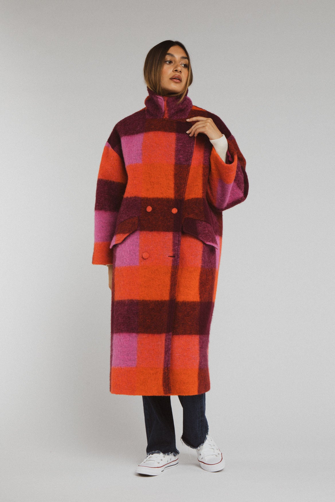 Livio plaid coat