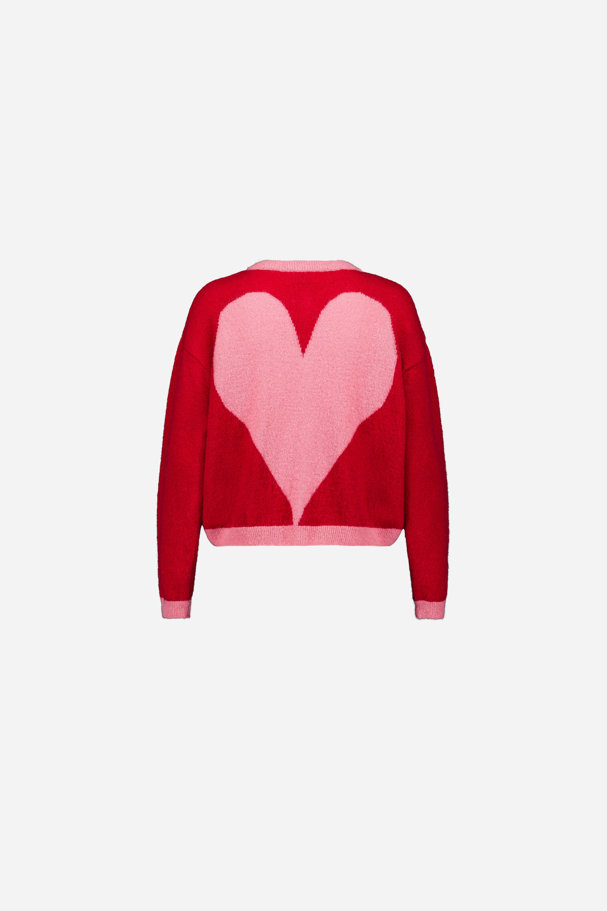 Cardigan Julia rouge et rose - Précommande