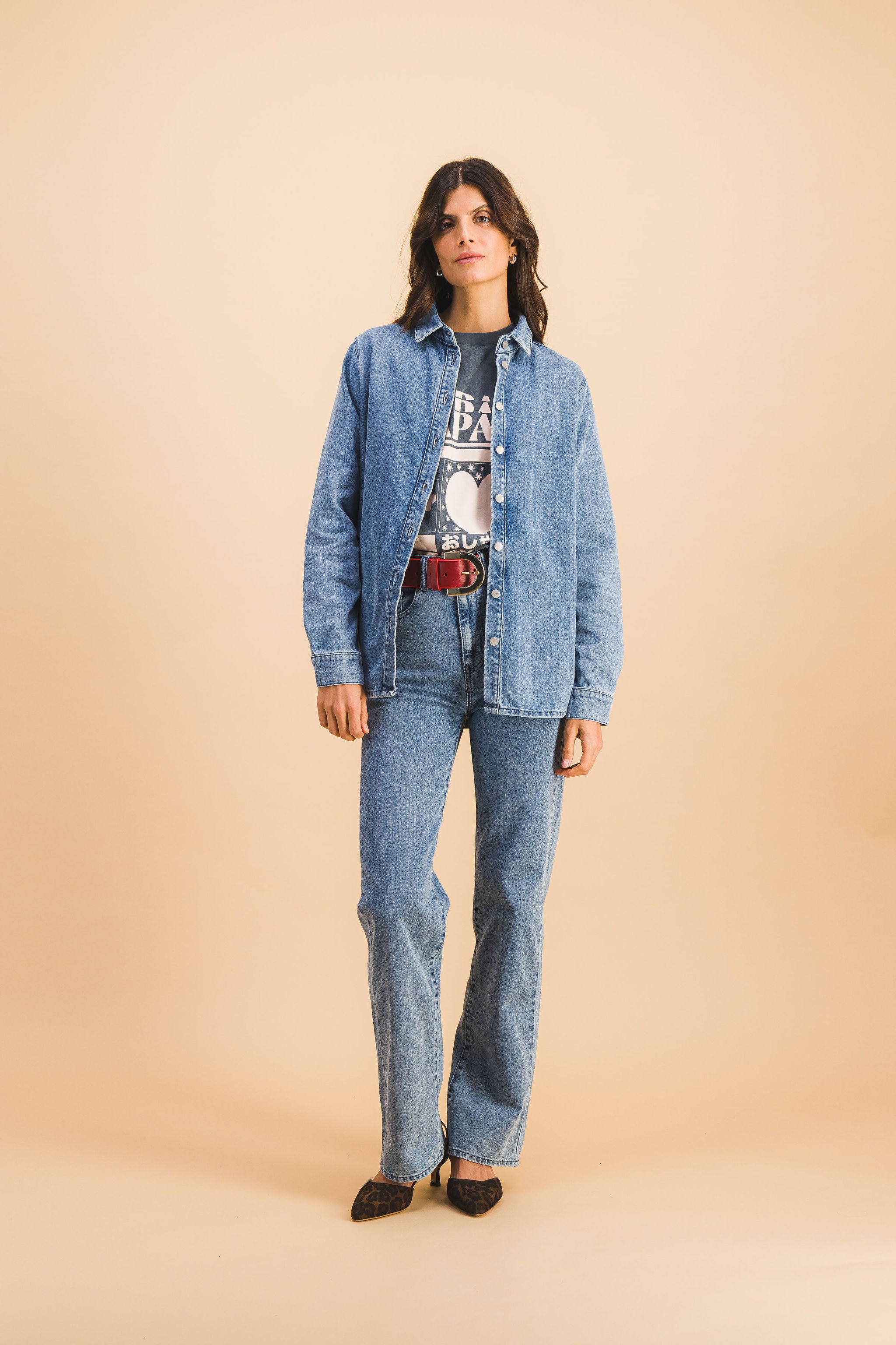 LEONIE LIGHT DENIM SHIRT