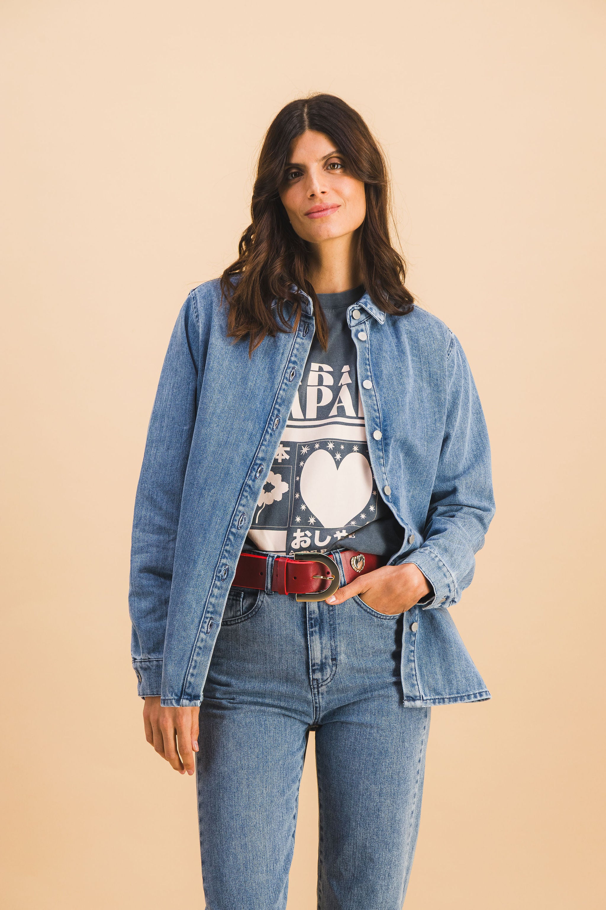 LEONIE LIGHT DENIM SHIRT