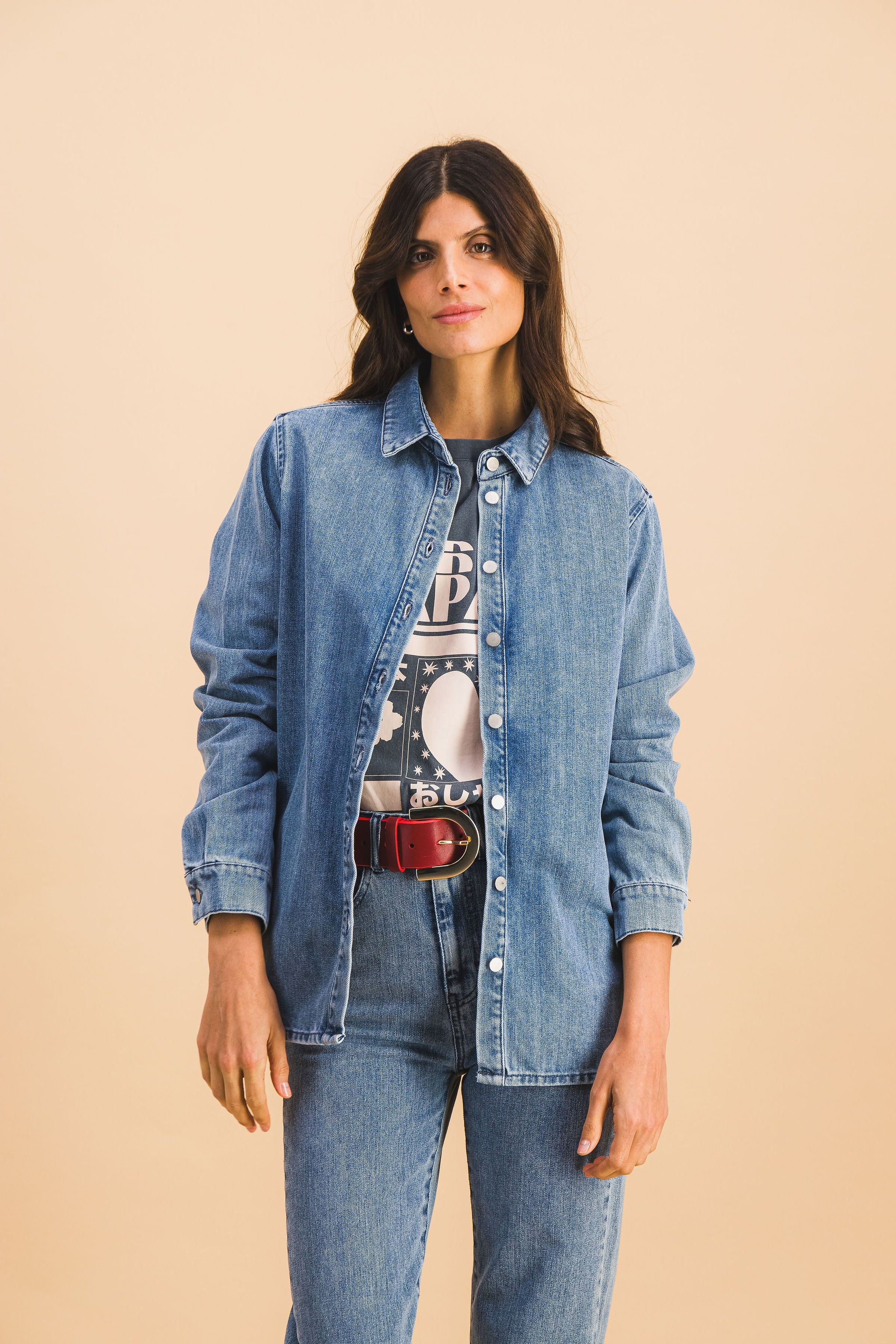 LEONIE LIGHT DENIM SHIRT