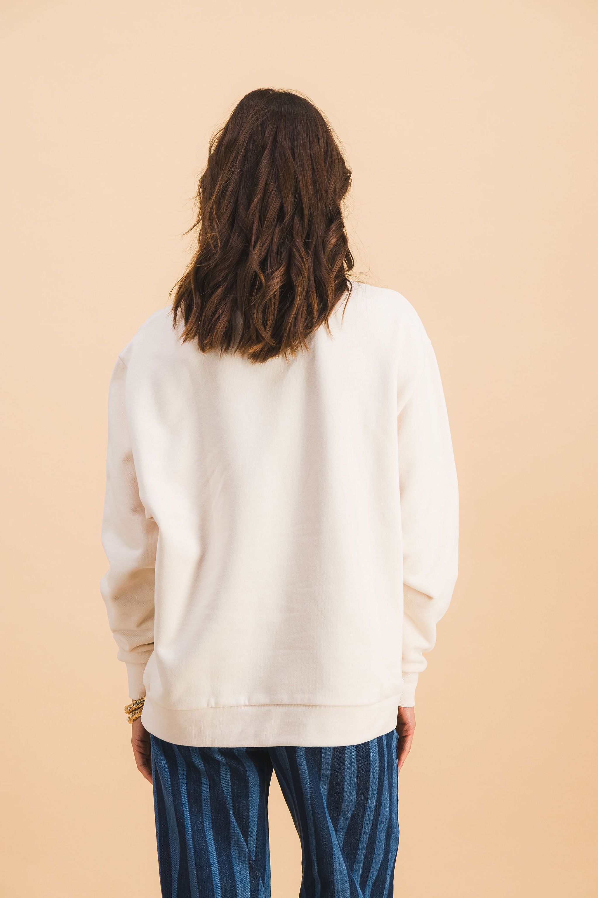 SWEATSHIRT HUGO OFFWHITE