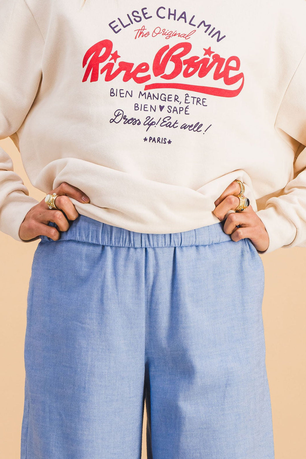 PANTALON THEO BLEU CIEL