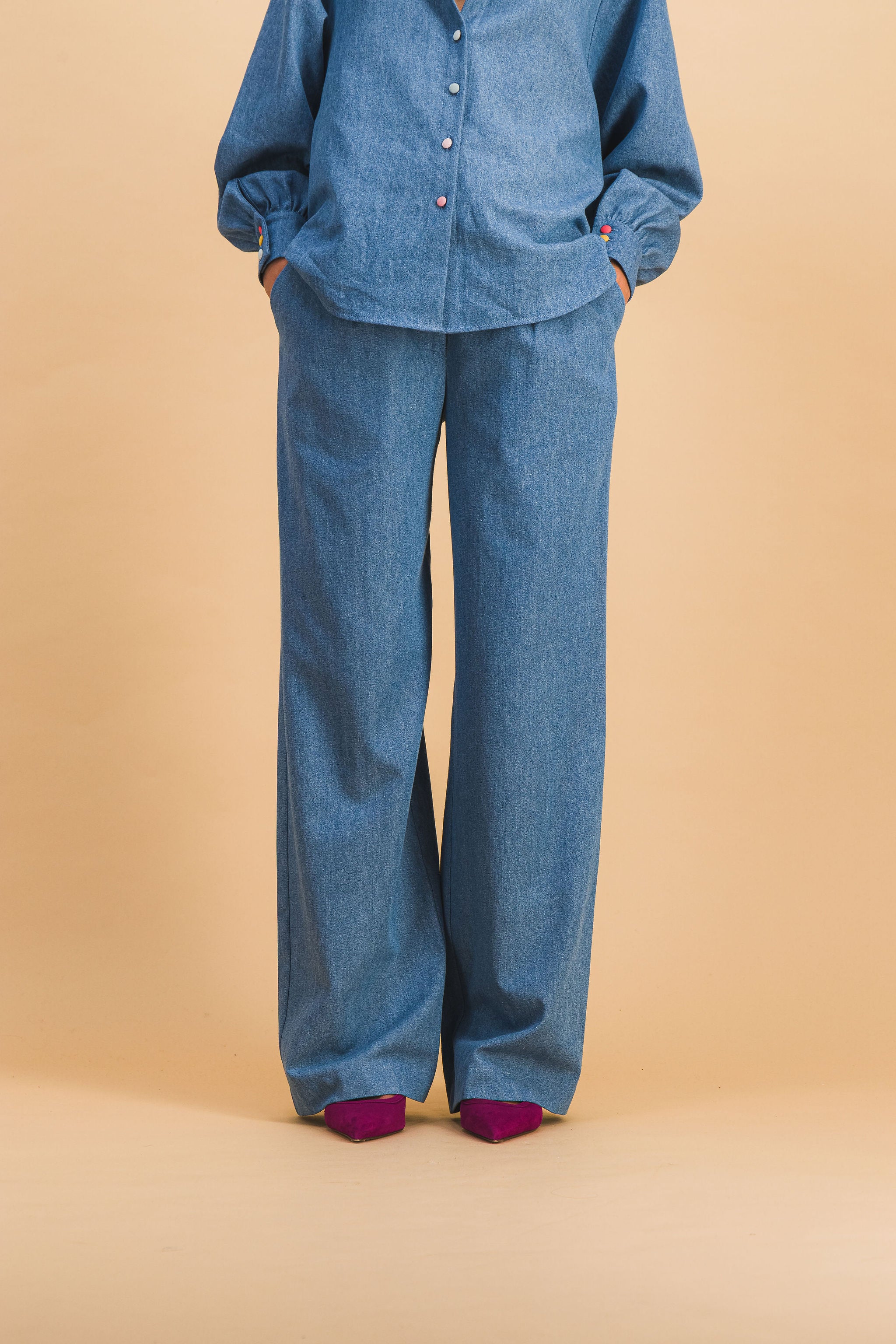 PANTALON TILDA DENIM CLAIR