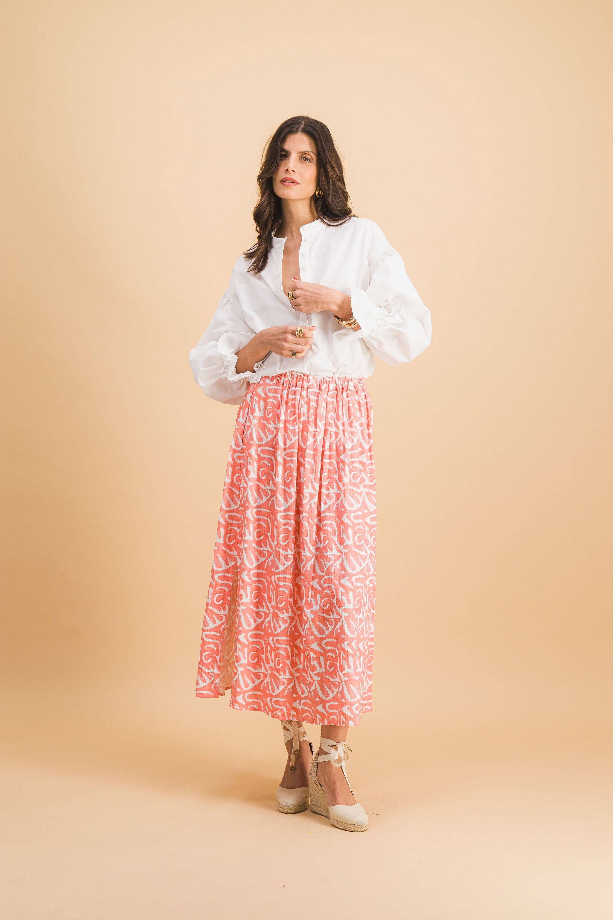 Cecilia Organic Pink Skirt