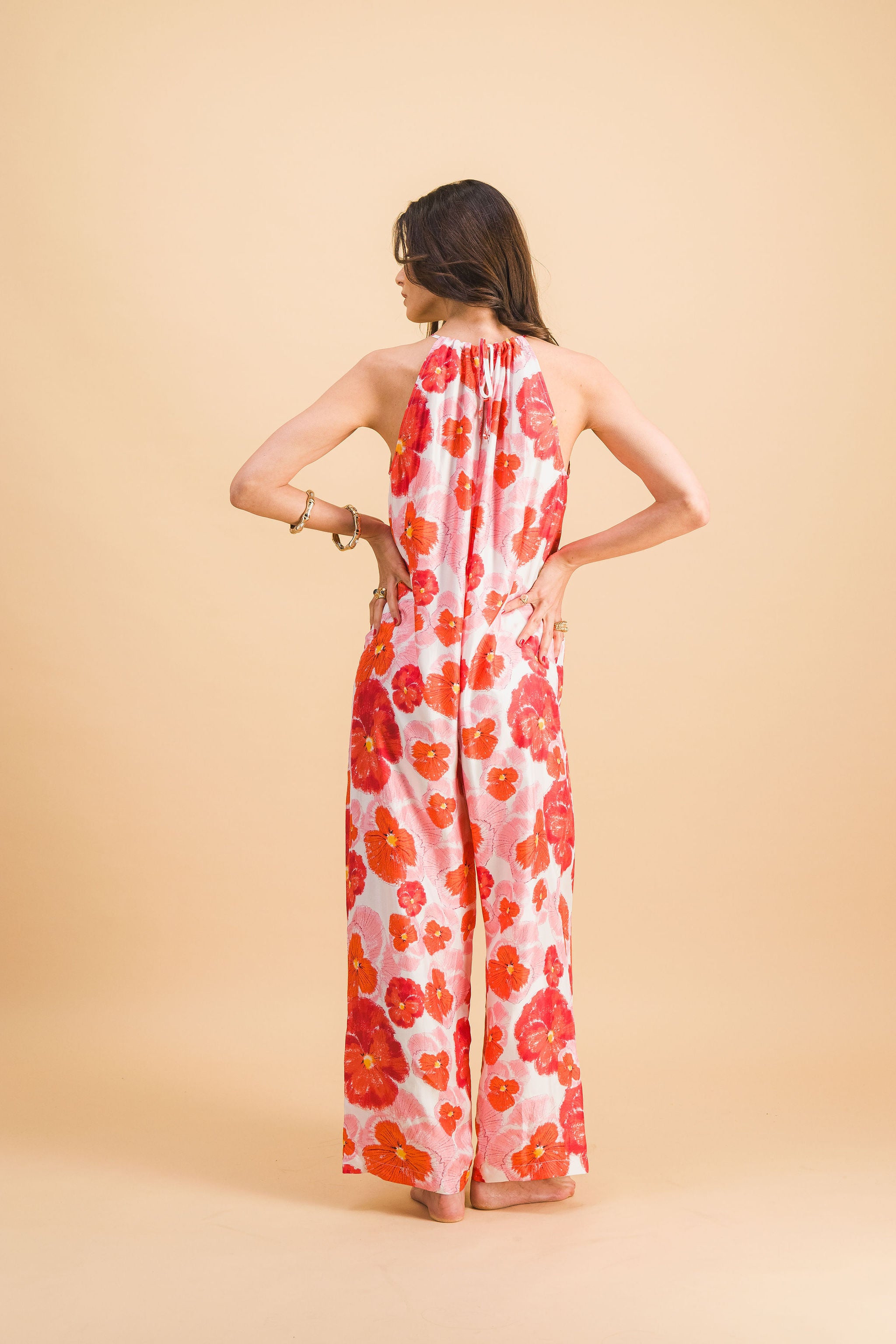 Noémie Red Blossom Jumpsuit