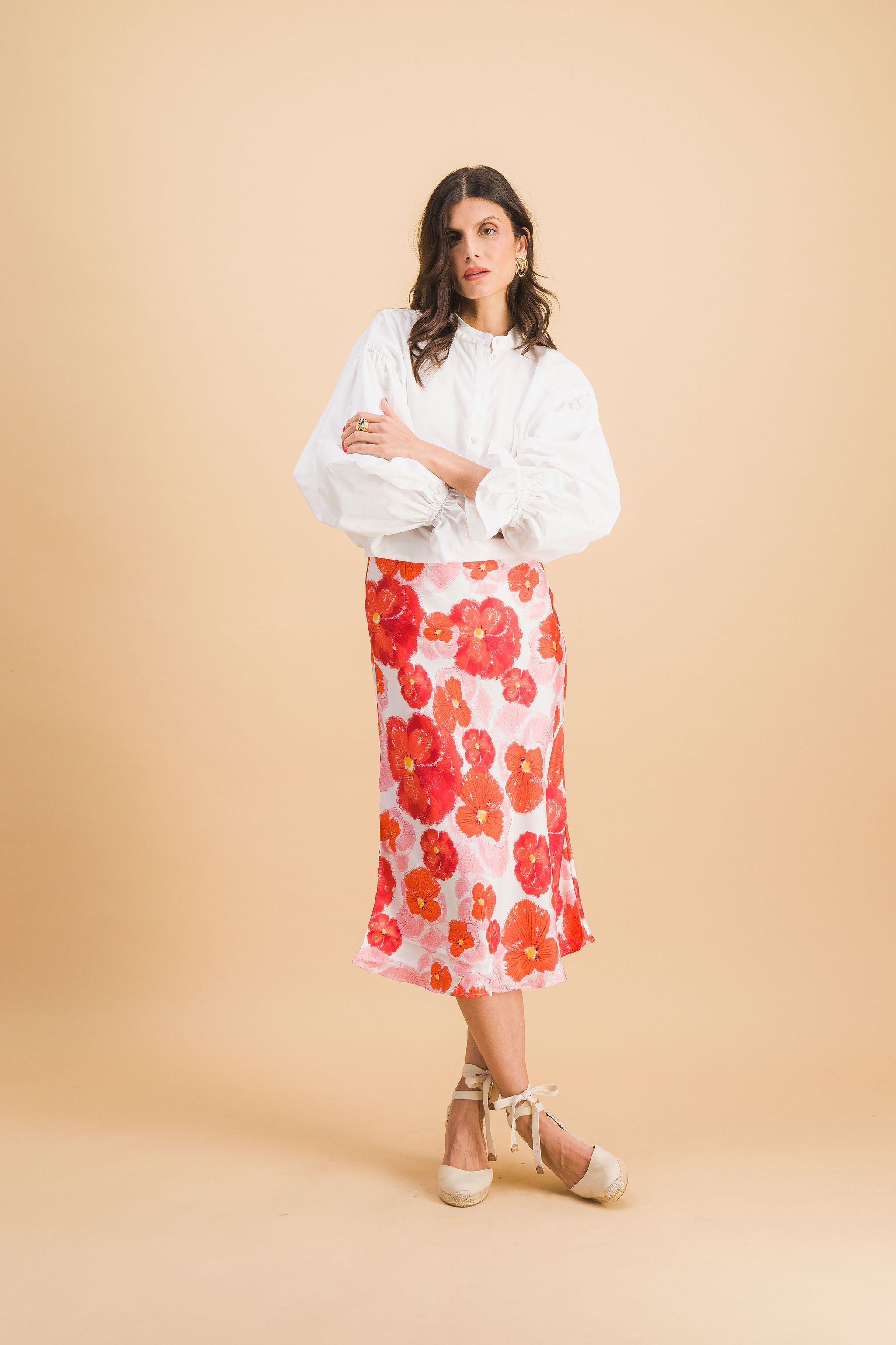 Parisatys Red Blossom Skirt