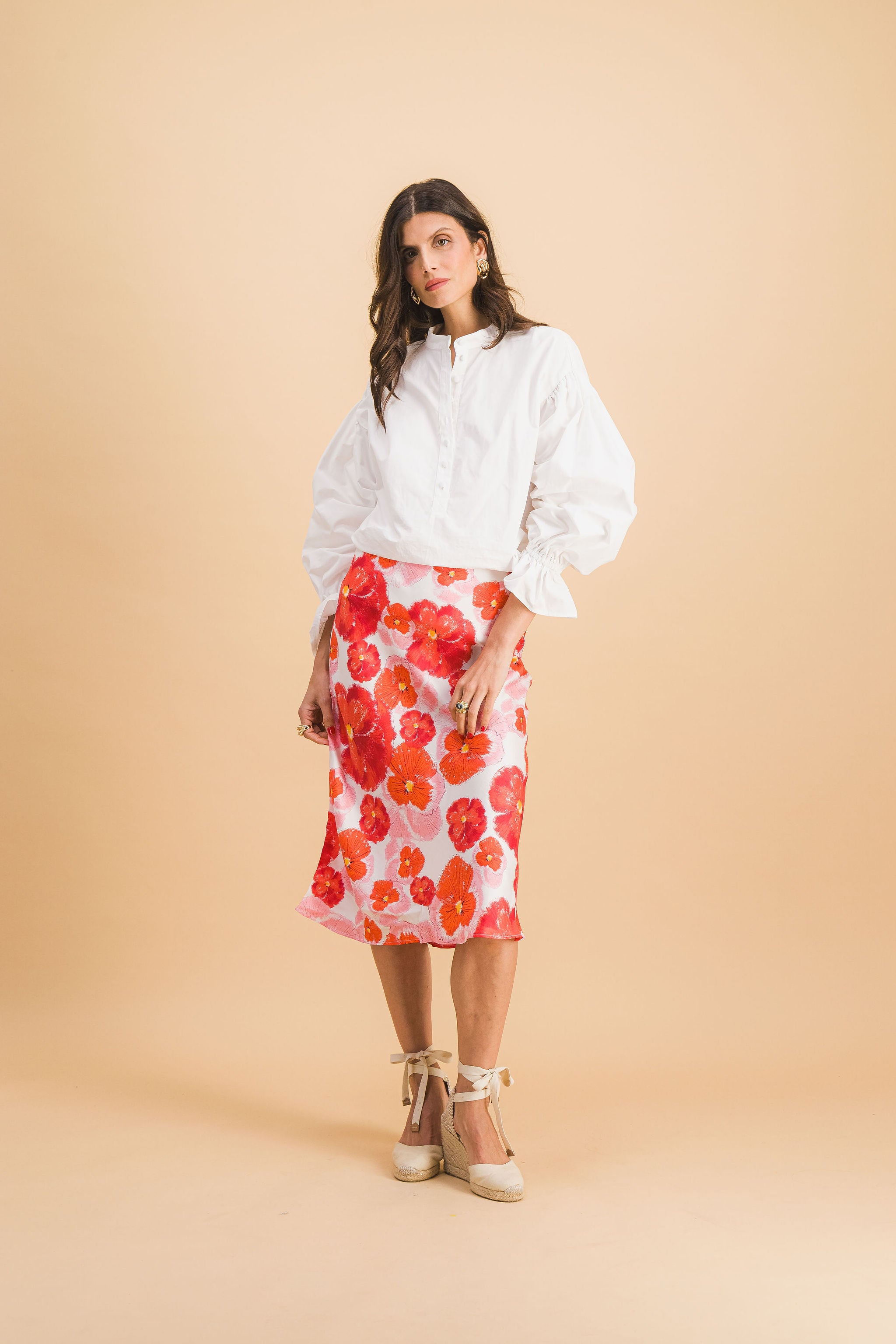 Parisatys Red Blossom Skirt