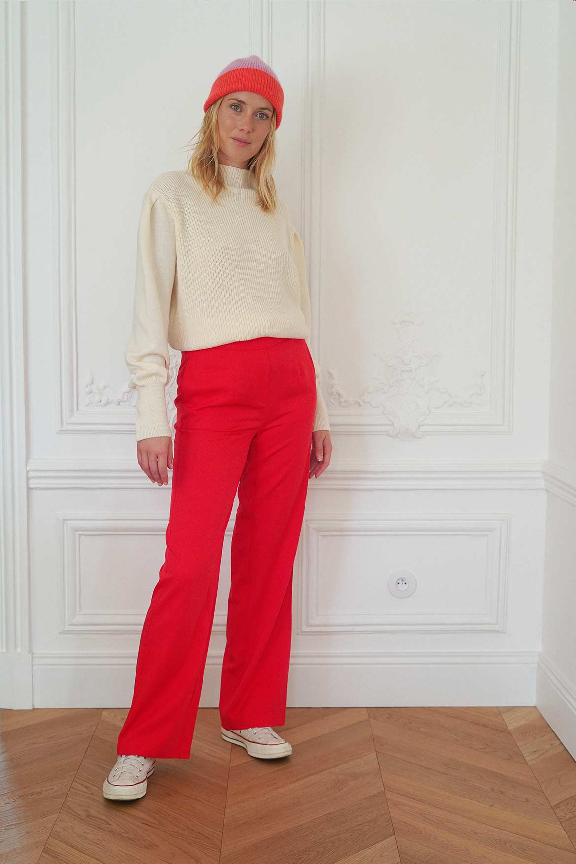 Auguste poppy pants