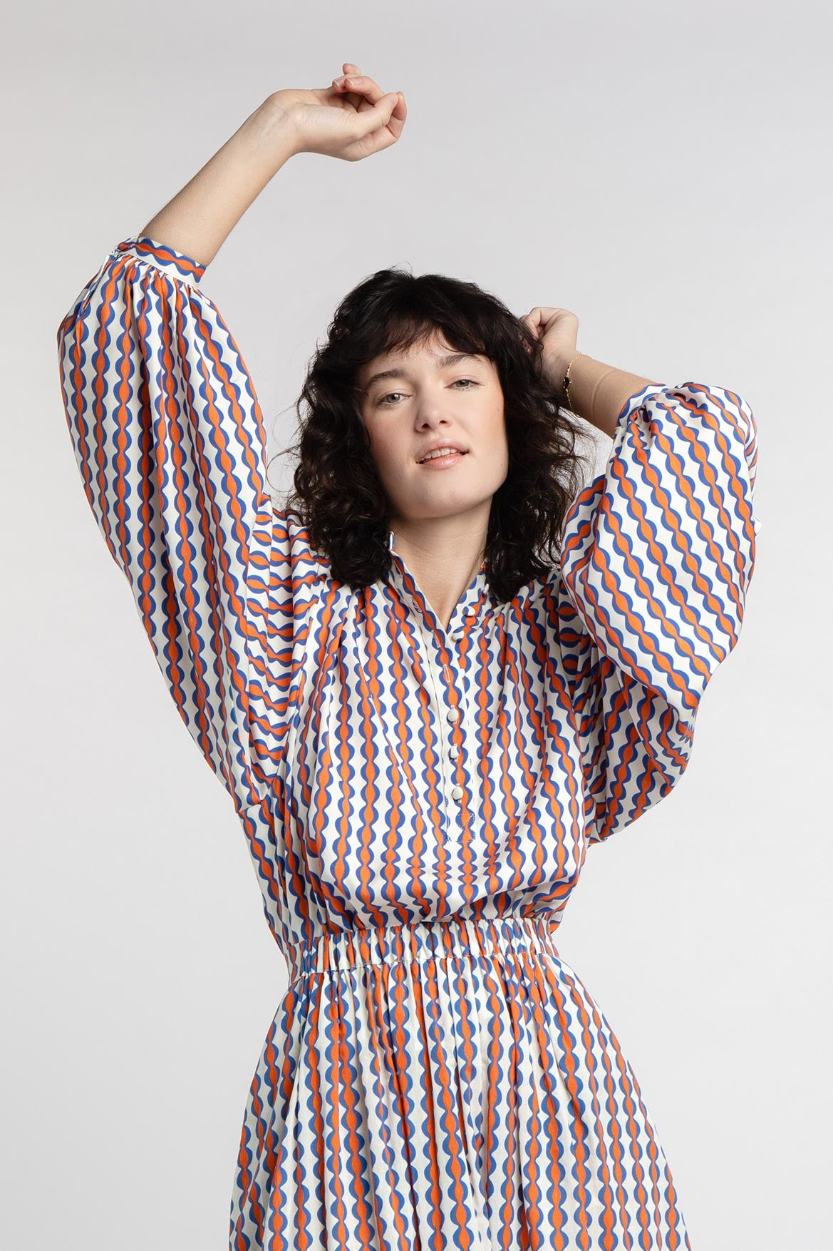 Ensemble Theodore + Paolina Groovy stripes