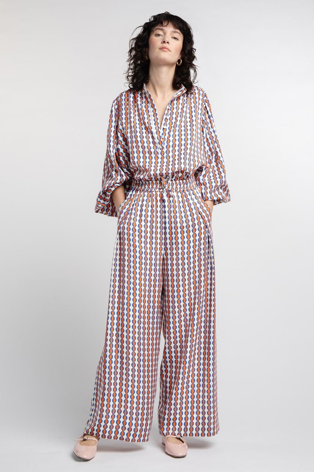 Ensemble Theodore + Paolina Groovy stripes