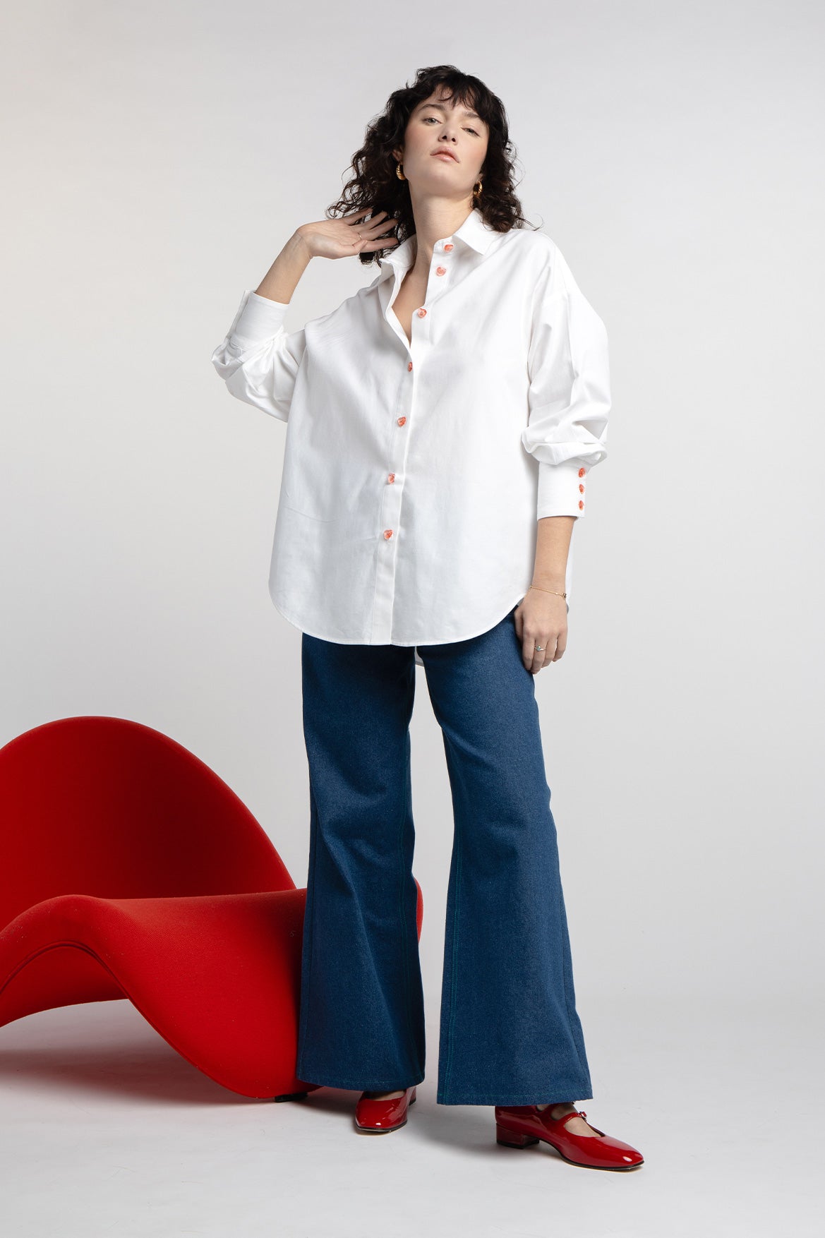 Chemise Nour cœurs