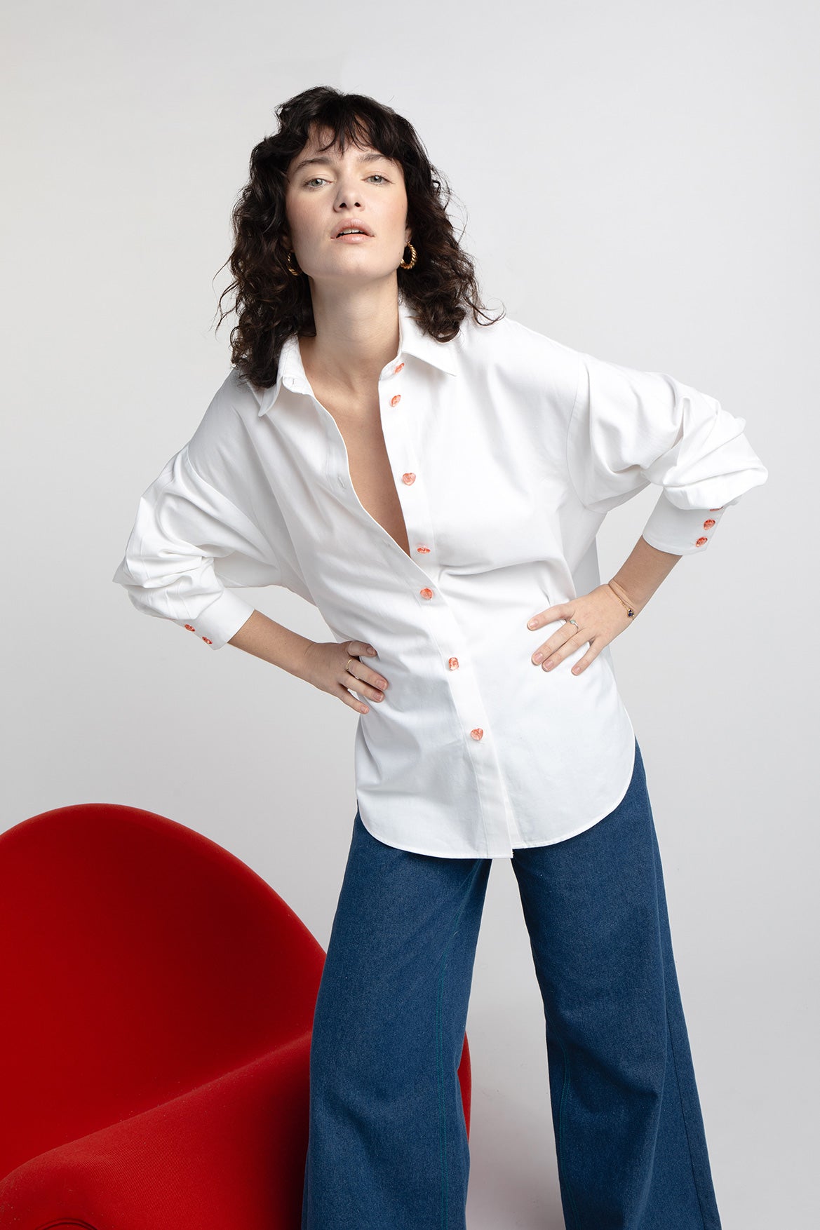 Chemise Nour cœurs