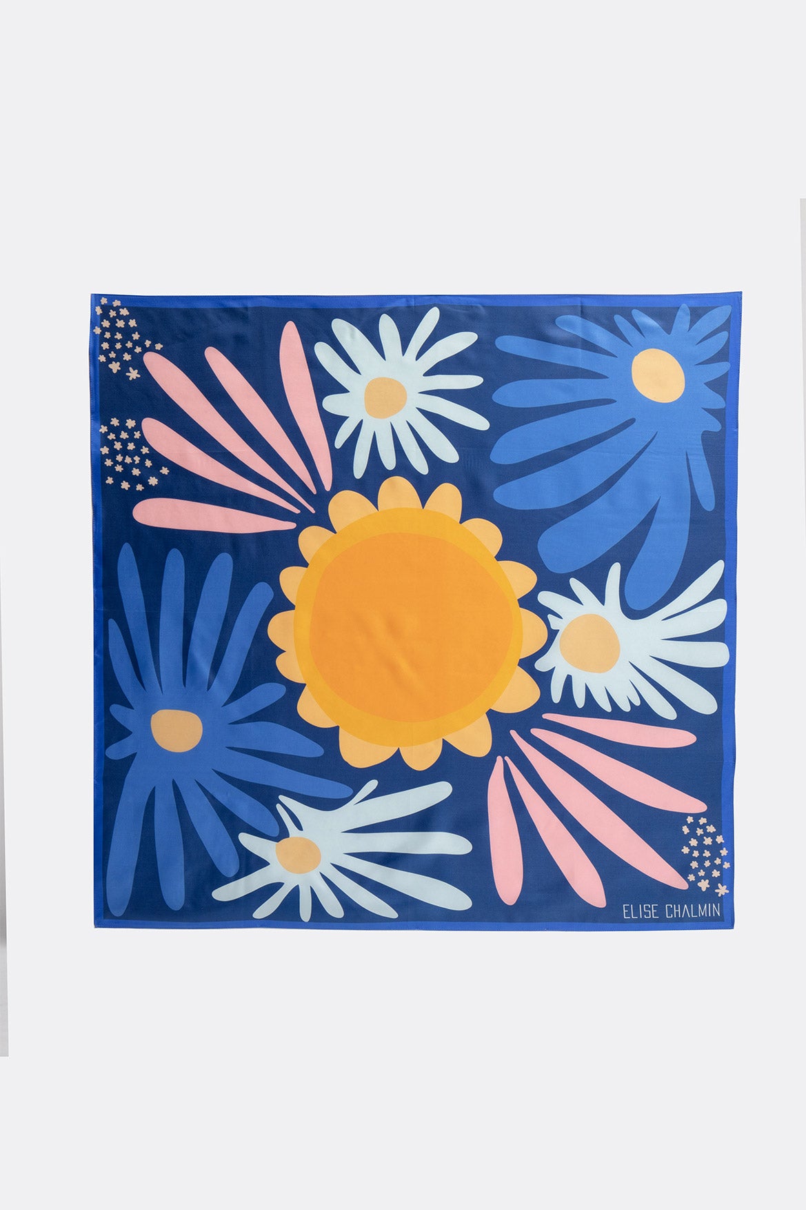 Jerry Flower Scarf 90 x 90