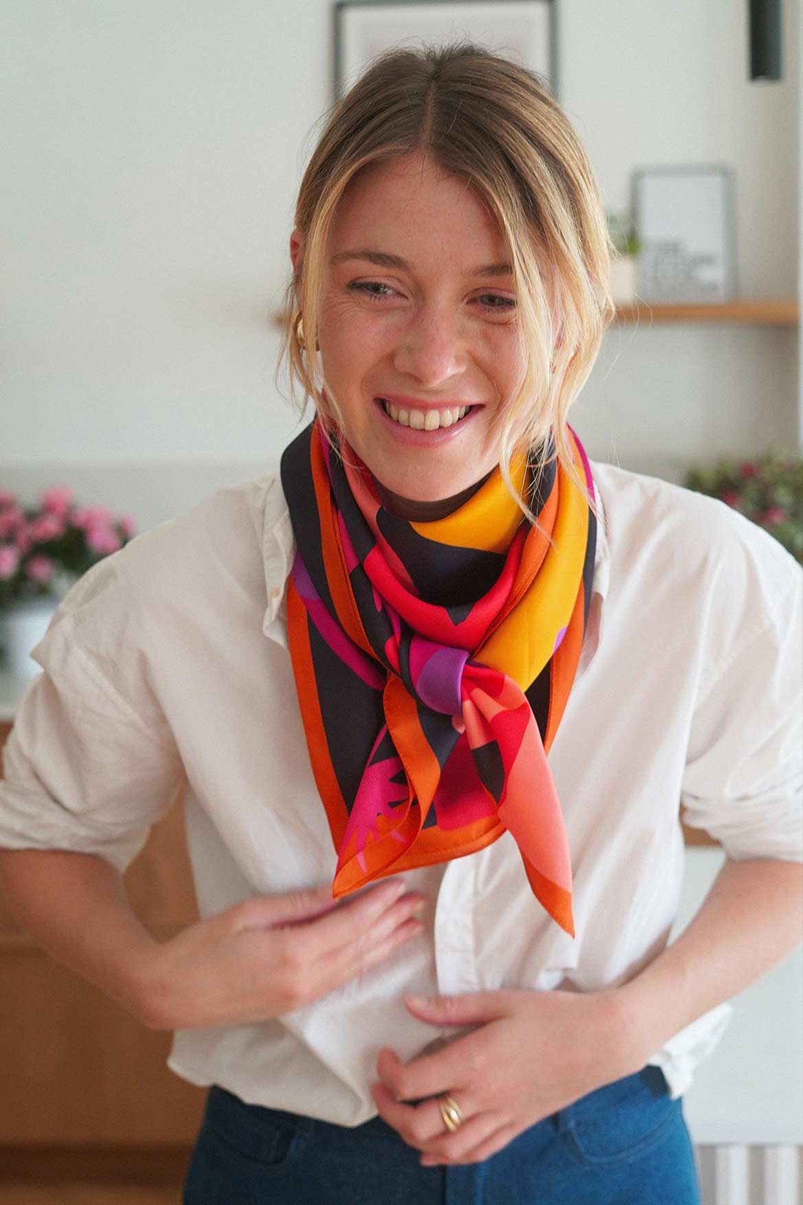 Jerry Elise Chalmin Silk Scarf 90 x 90