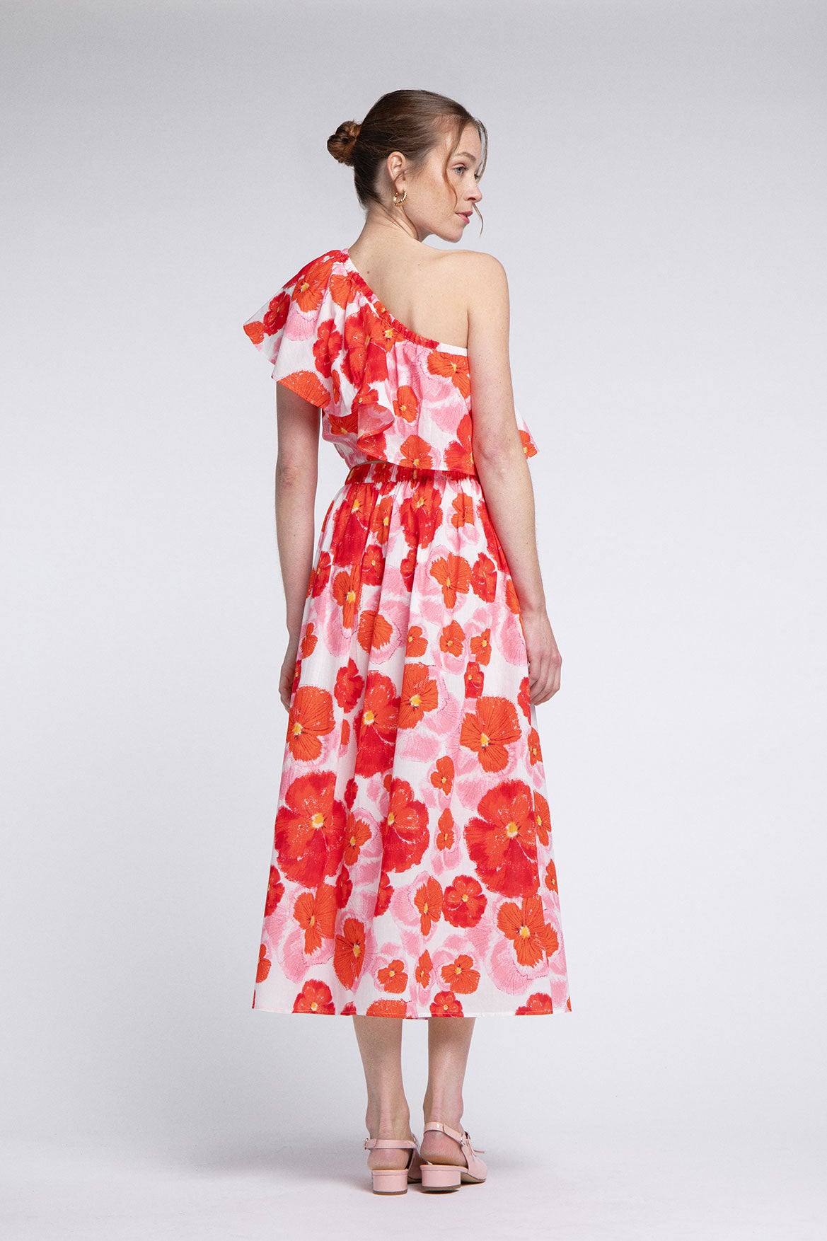 Jupe Cécile Red Blossom