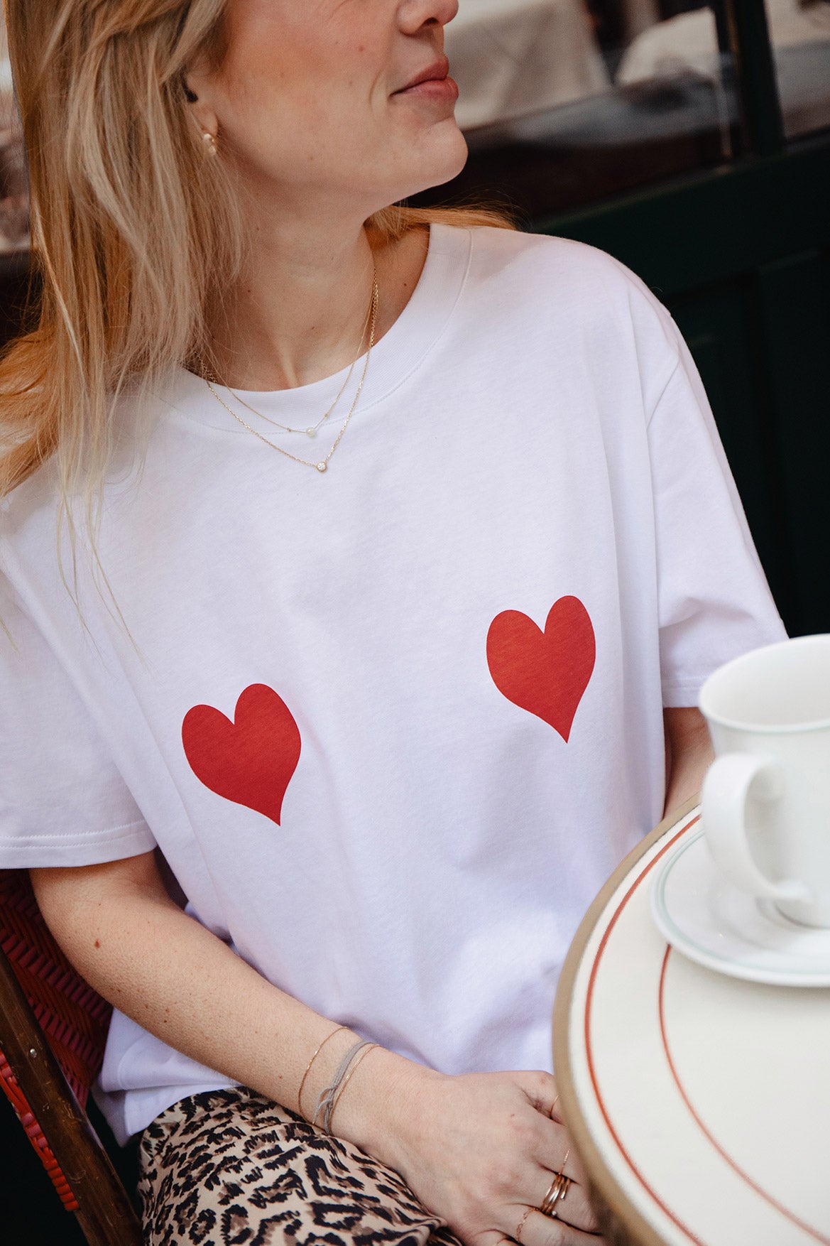 Lolita red hearts t-shirt