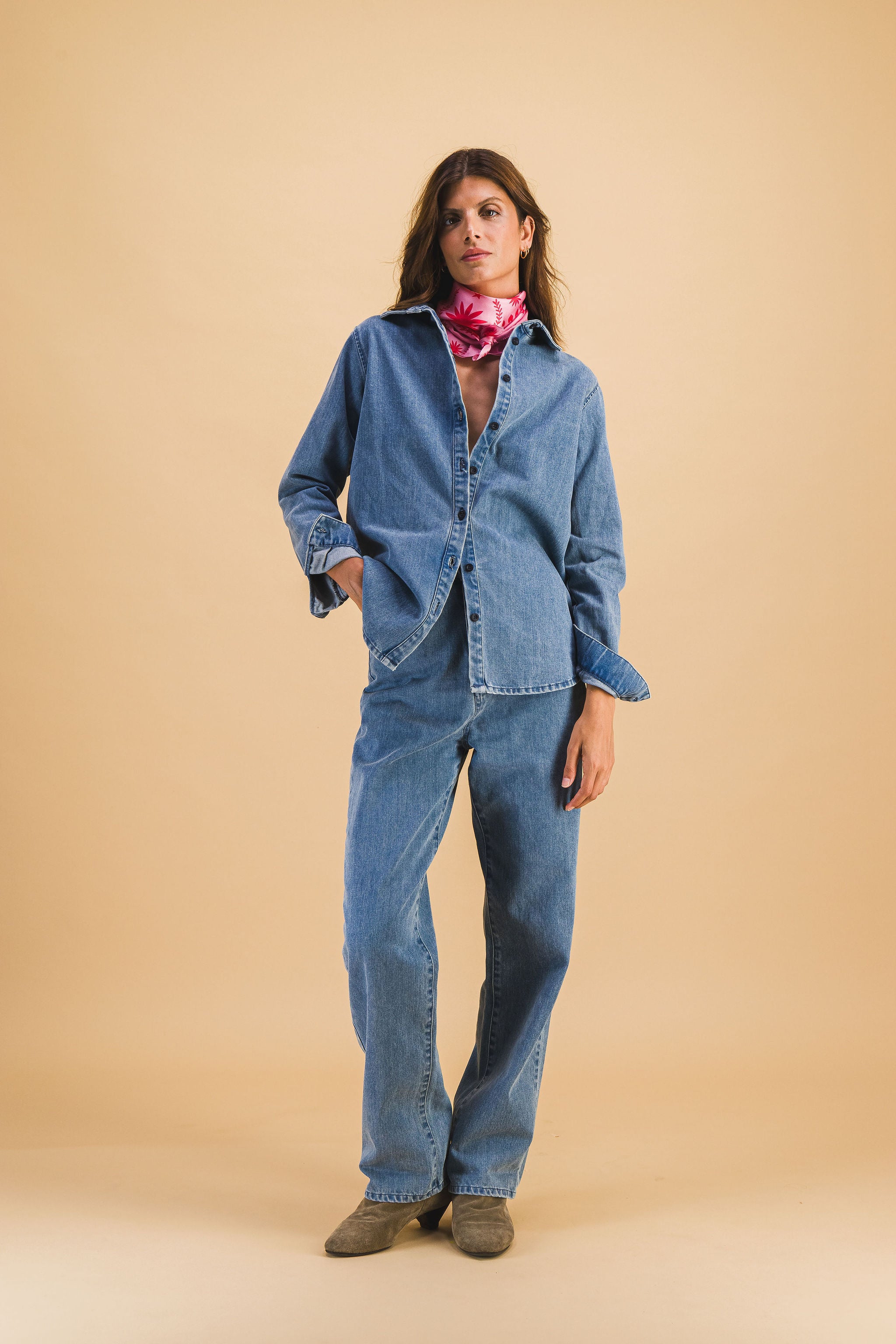 JEANS GEORGE DENIM CLAIR - Précommande