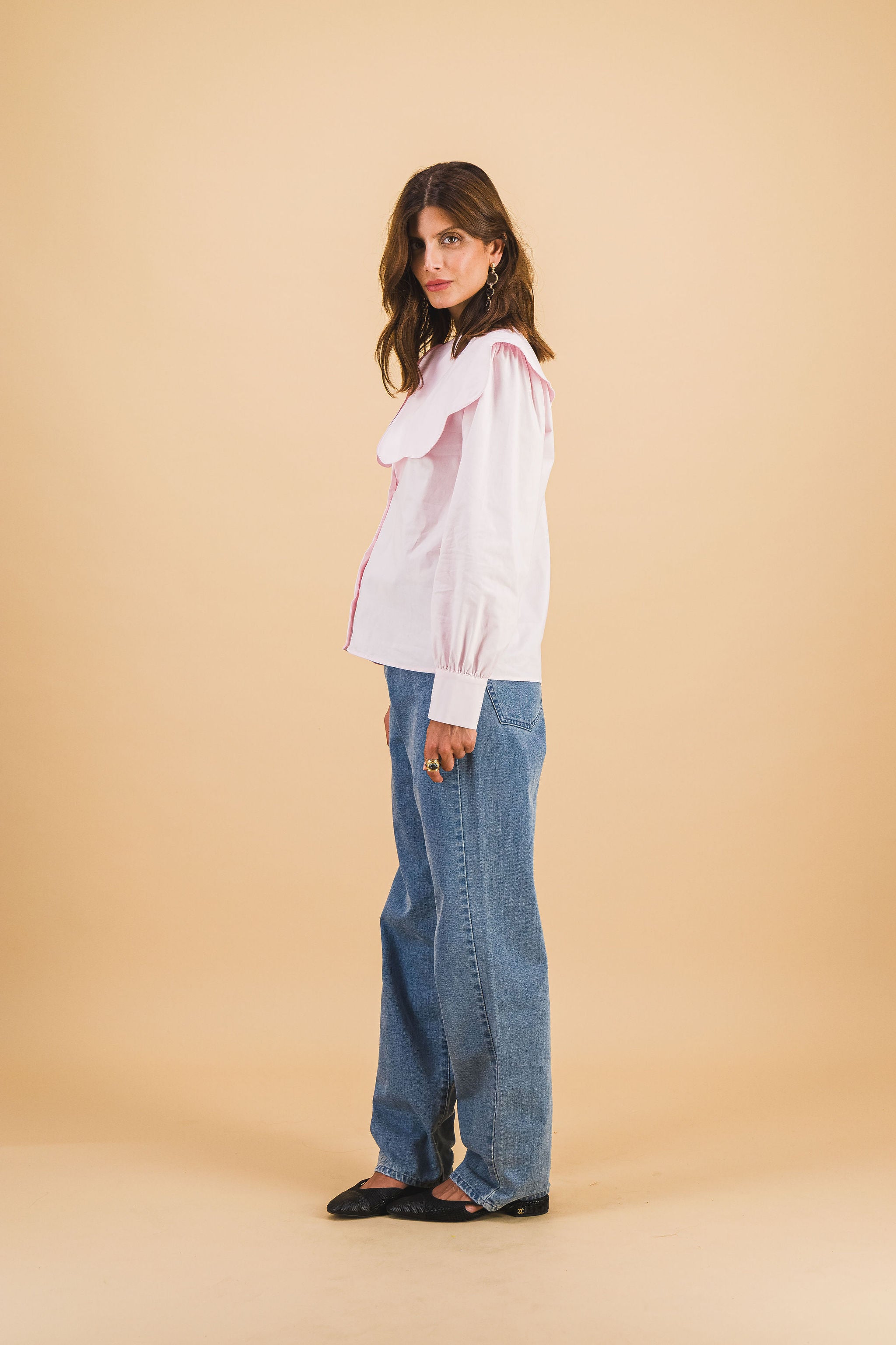 Pale Pink Collared Shirt