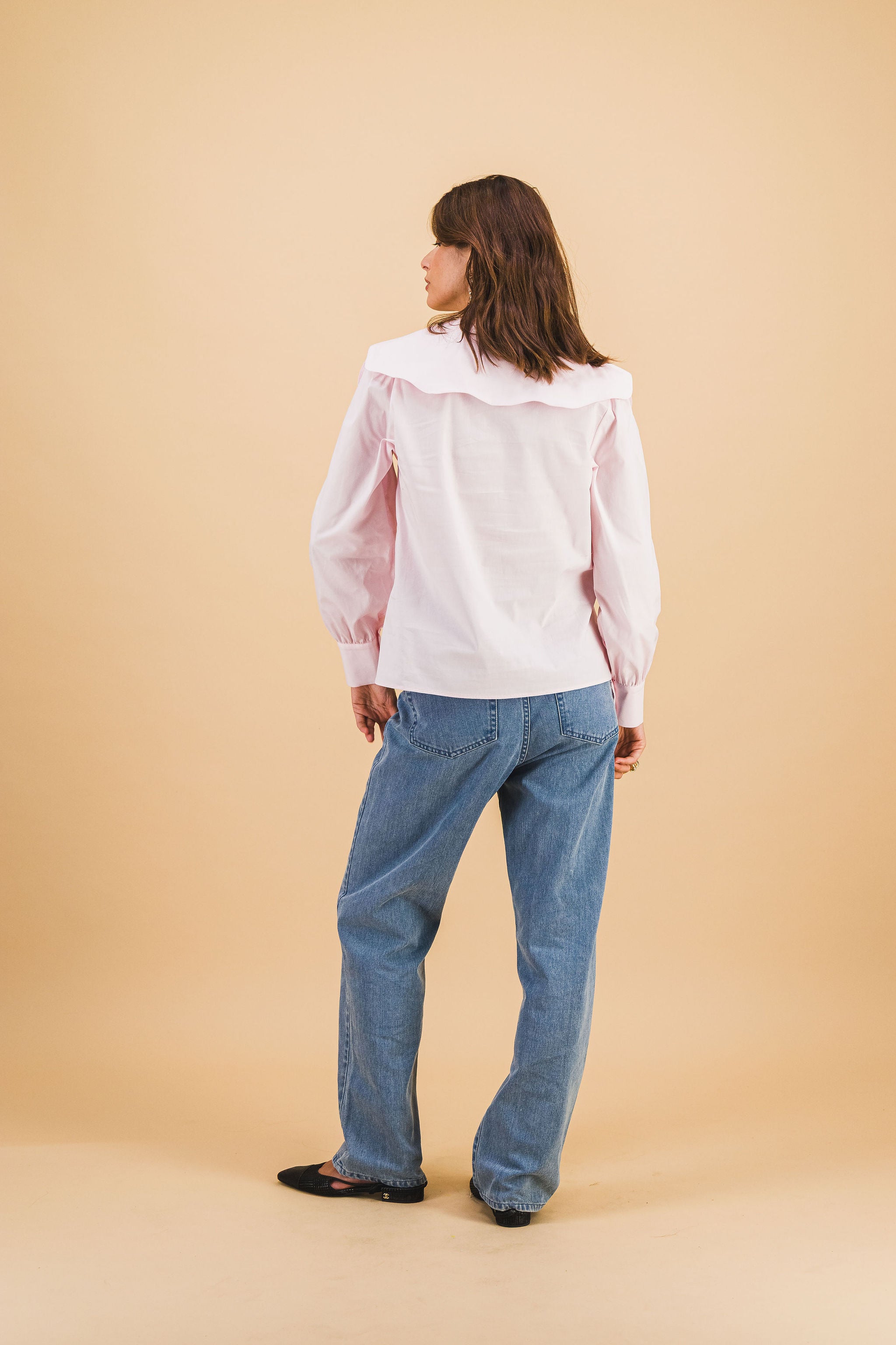 Pale Pink Collared Shirt