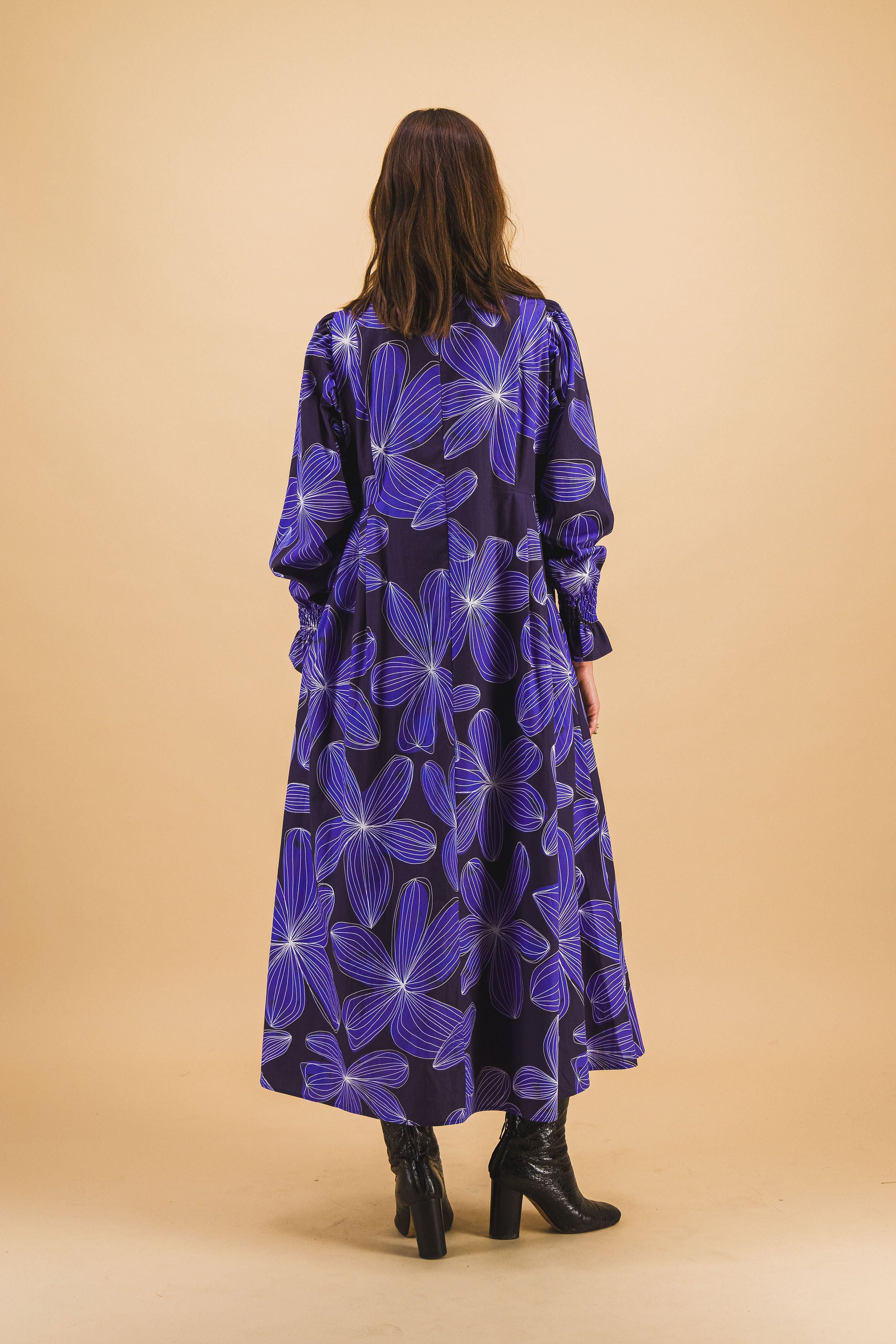 Giulia Blue Flower Dress