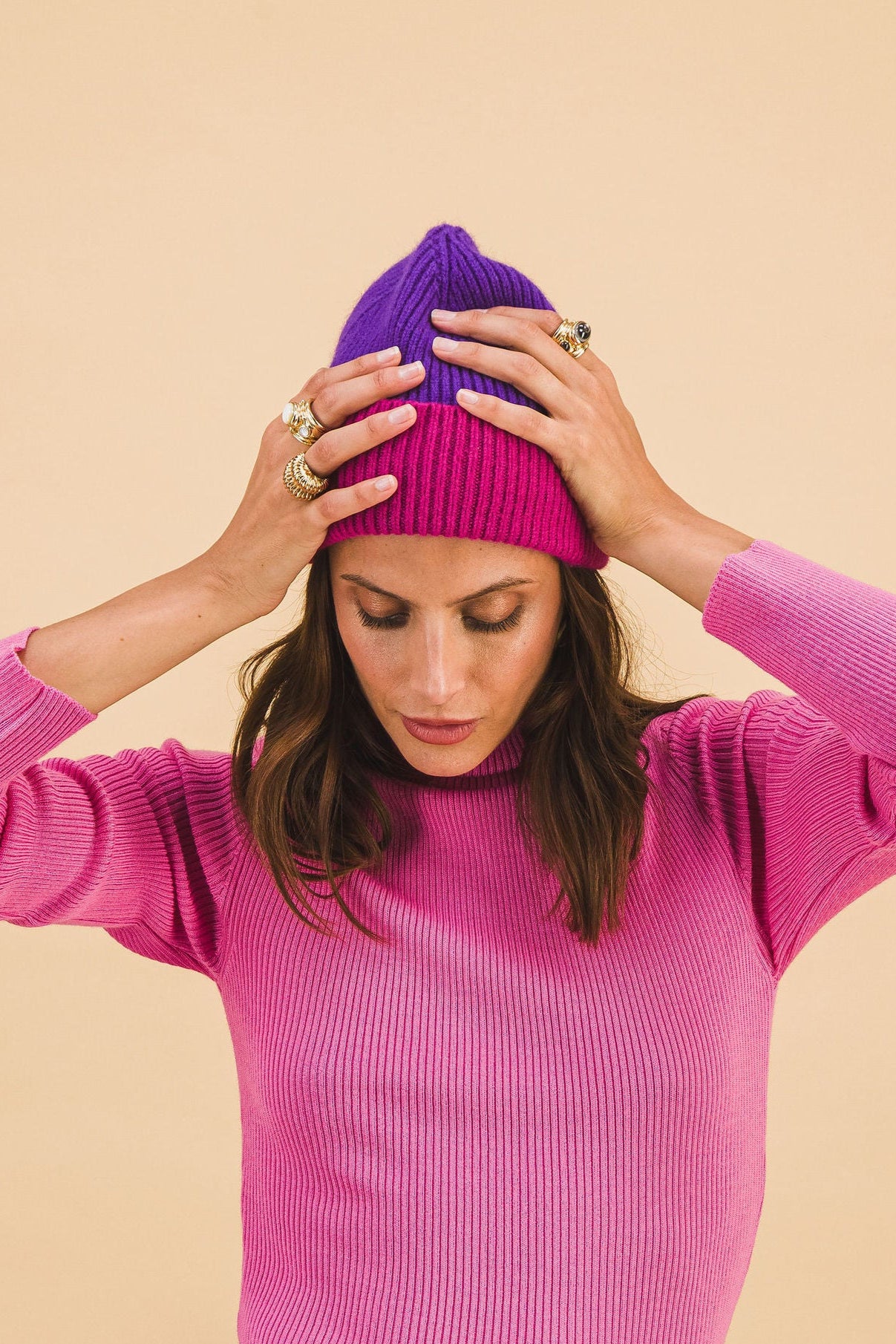 Arthur purple beanie