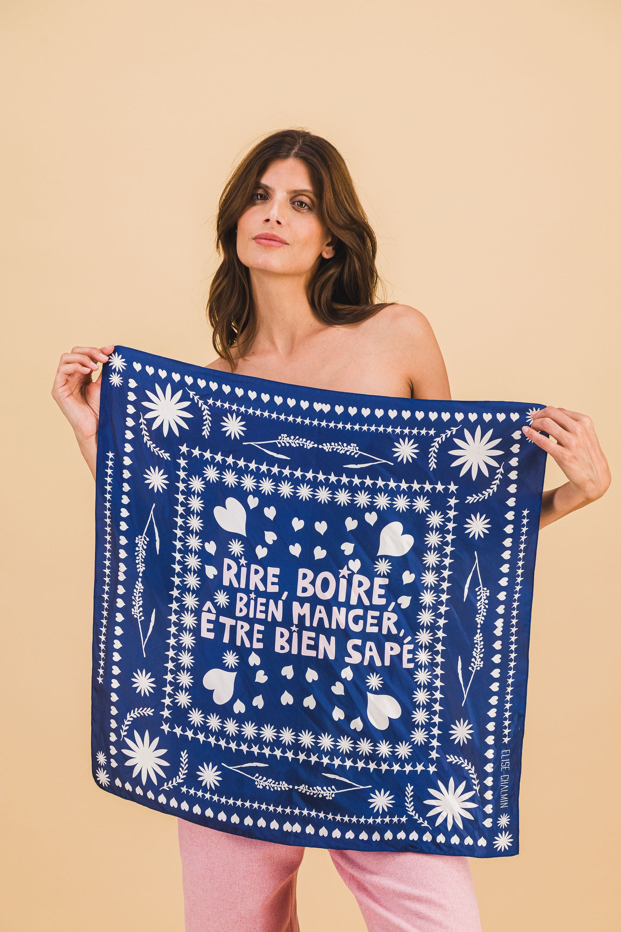 BEN BANDANA NAVY SCARF