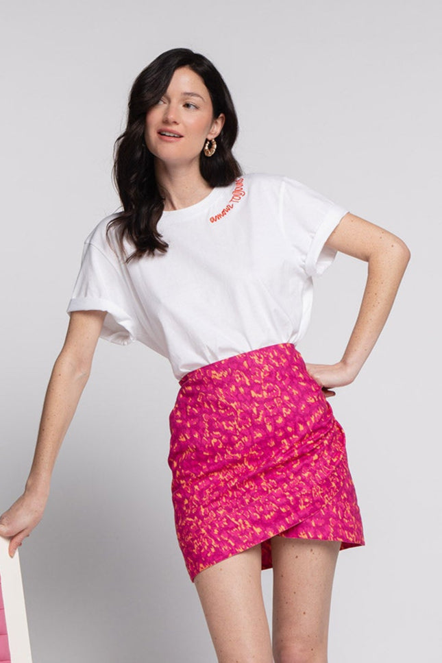 Jupe Margaux Leopardo Pink