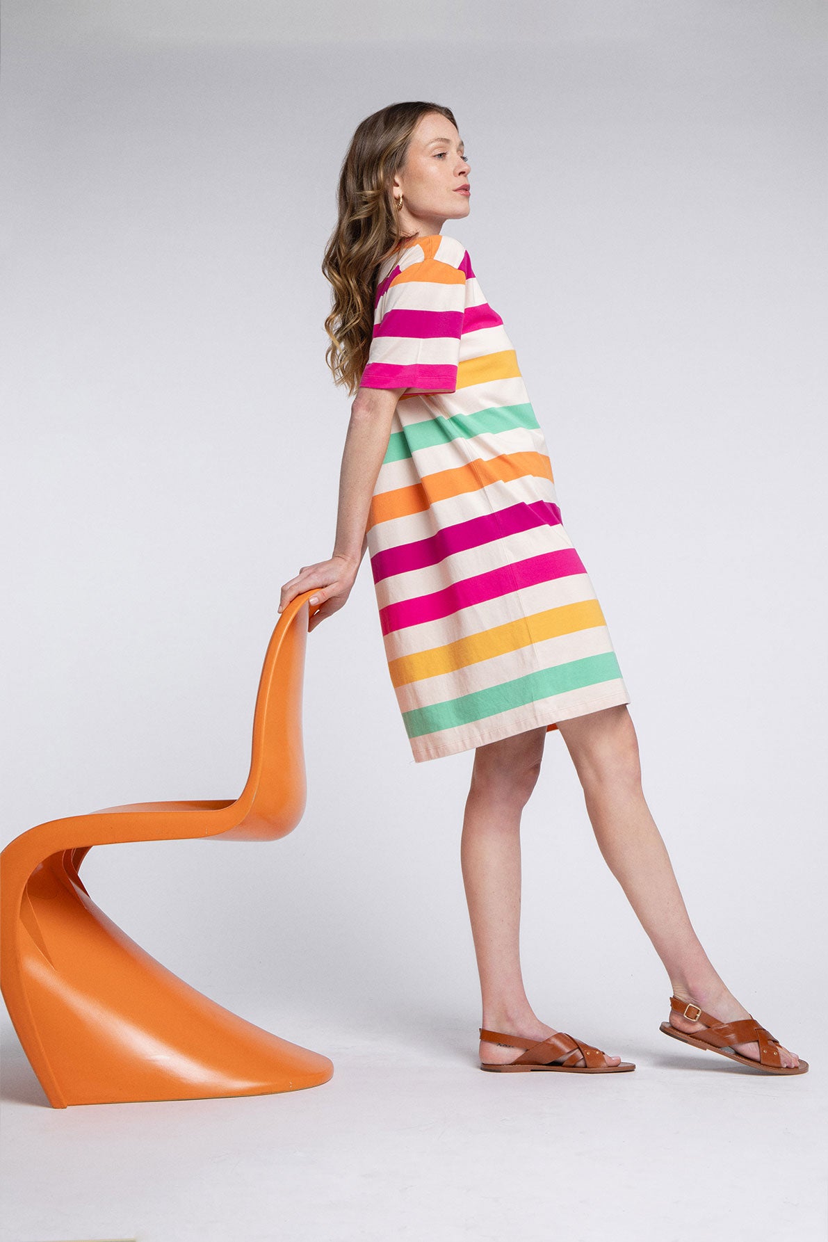 Amalia Stripes Dress Ettore Polychrome